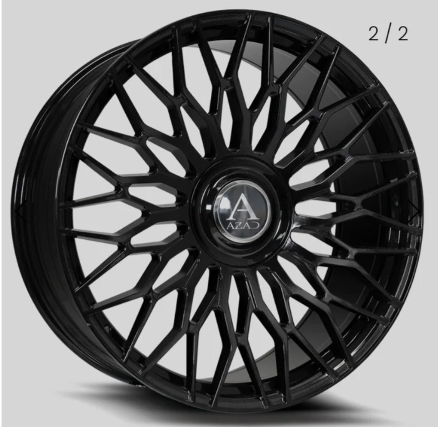 AZAD AZ301 24X9.5 5x112 - 5x114.3 GLOSS BLACK - Gun Hill Tire House (WTW - WHOLESALE TIRES & WHEELS)