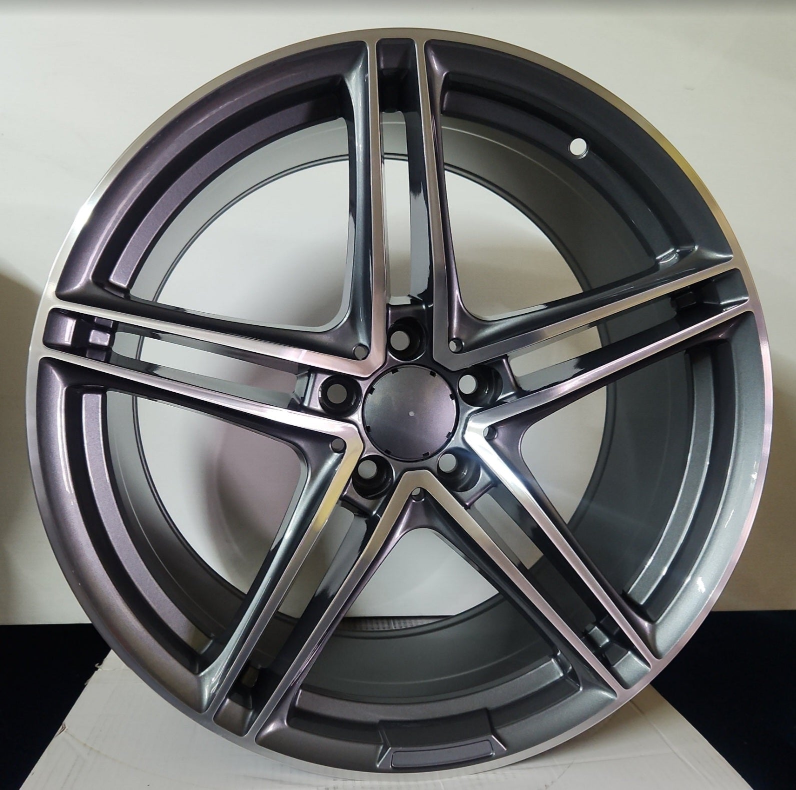 850 WHEELS 20X8.5 5X112 GUN METAL MACHINED FACE - Gun Hill Tire House (WTW - WHOLESALE TIRES & WHEELS)