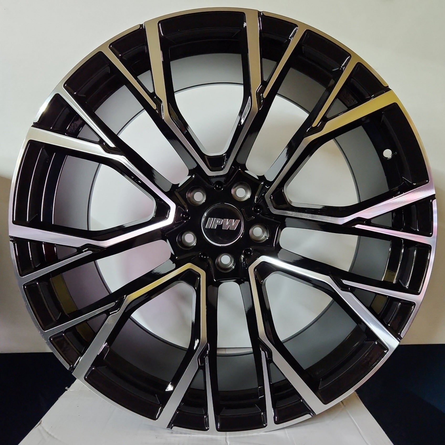 7101 RB91 WHEELS 22X9.5 5X112 BLACK MACHINED FACE - Gun Hill Tire House (WTW - WHOLESALE TIRES & WHEELS)