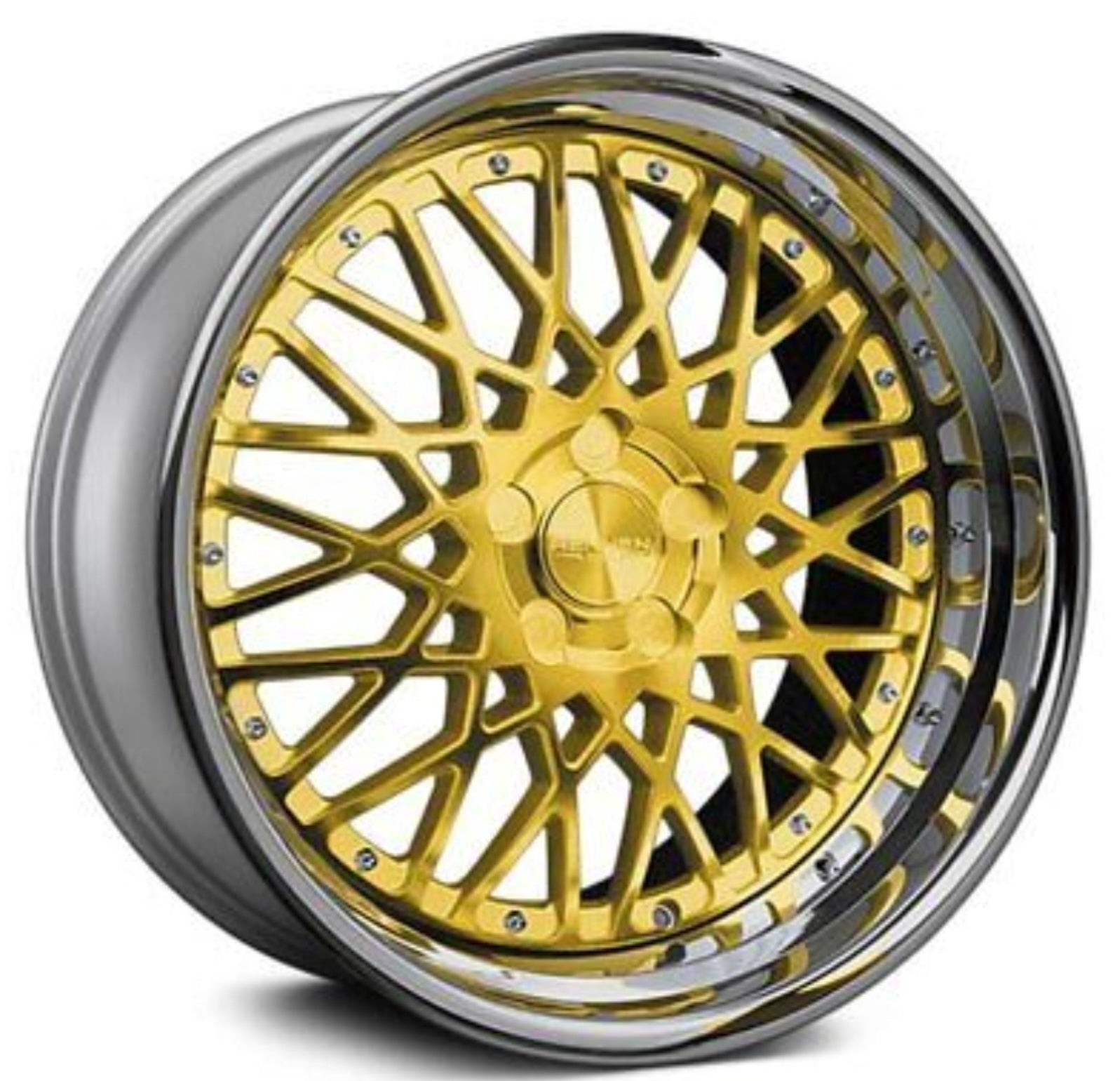 RENNEN CSL5 20x10 BLANKMM (5x120 - 5x112) TINTED GOLD/CHROME SSL LIP - Gun Hill Tire House (WTW - WHOLESALE TIRES & WHEELS)