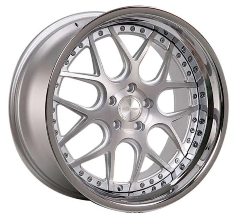RENNEN CSL2 19x8.5 BLANK SILVER BRUSHED FACE W CHROME SSL LIP - Gun Hill Tire House (WTW - WHOLESALE TIRES & WHEELS)