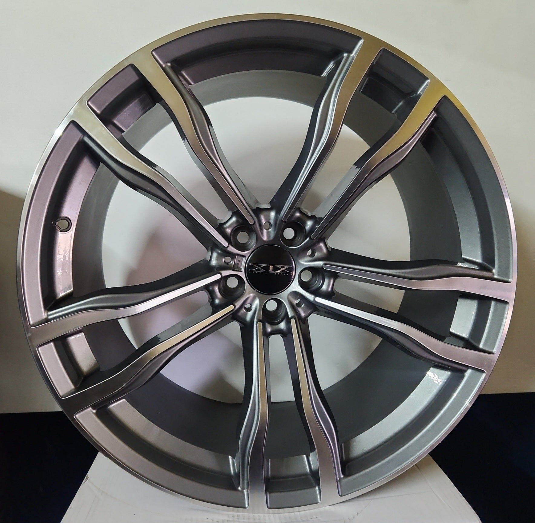 WHEELS 5623 22x11 5x120 DARK GREY POLISHED - Gun Hill Tire House (WTW - WHOLESALE TIRES & WHEELS)