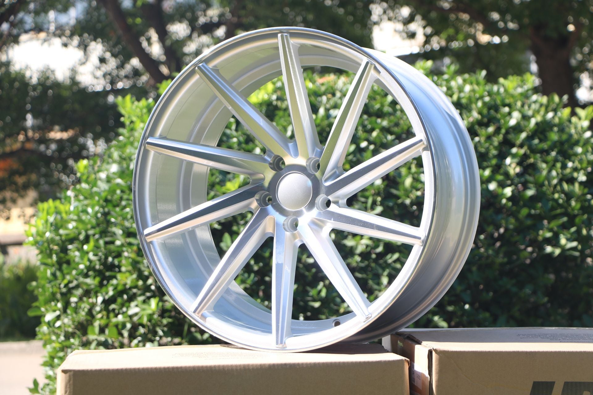 W013 Silver Machined Face 20x8.5 ET35 5x120 CB72.56 MB - 1582 - Gun Hill Tire House (WTW - WHOLESALE TIRES & WHEELS)