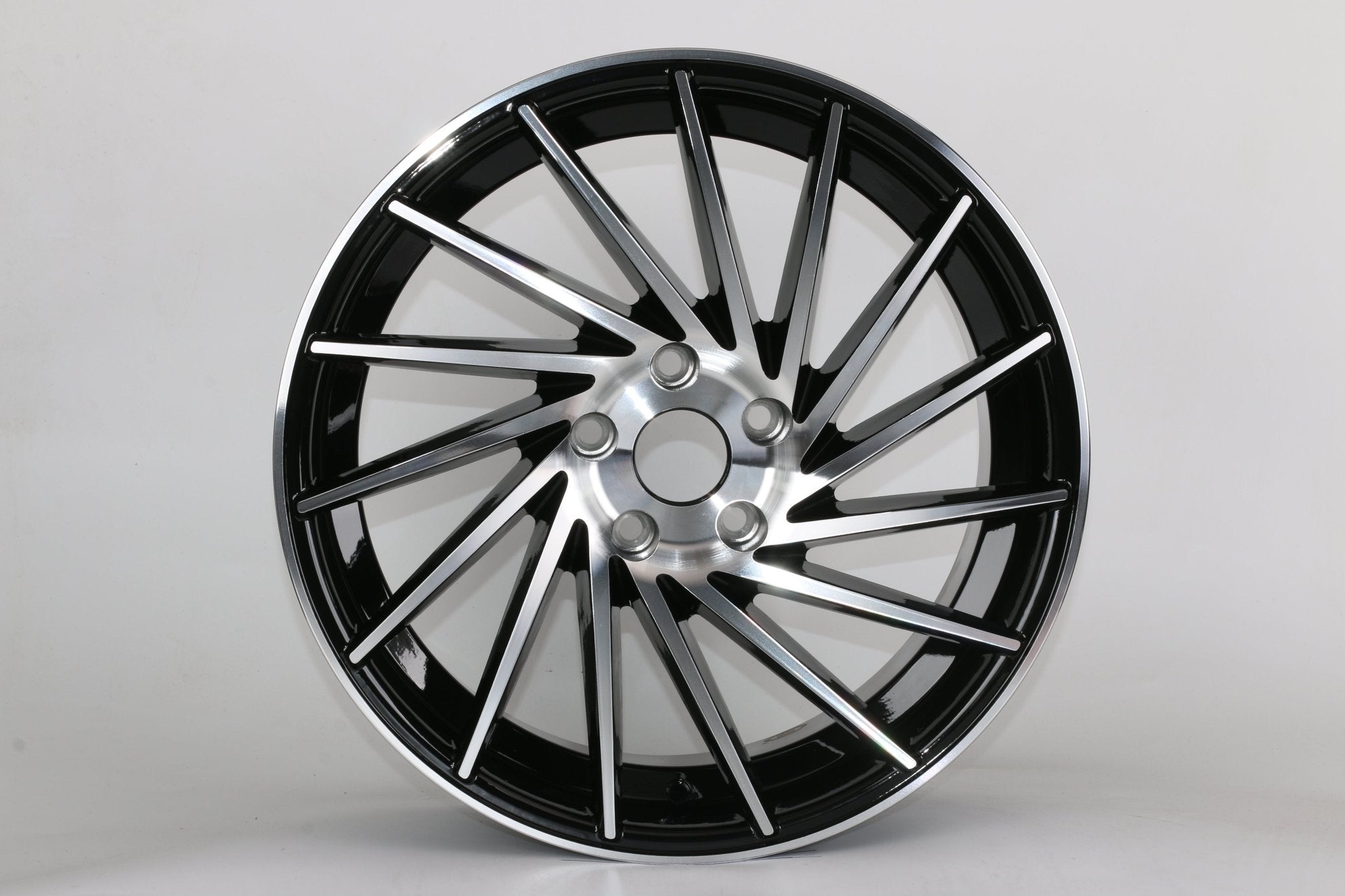 W020 Black Machined Face 18x8.0 ET35 5x114.3 CB73.1 IV - 1179 - Gun Hill Tire House (WTW - WHOLESALE TIRES & WHEELS)