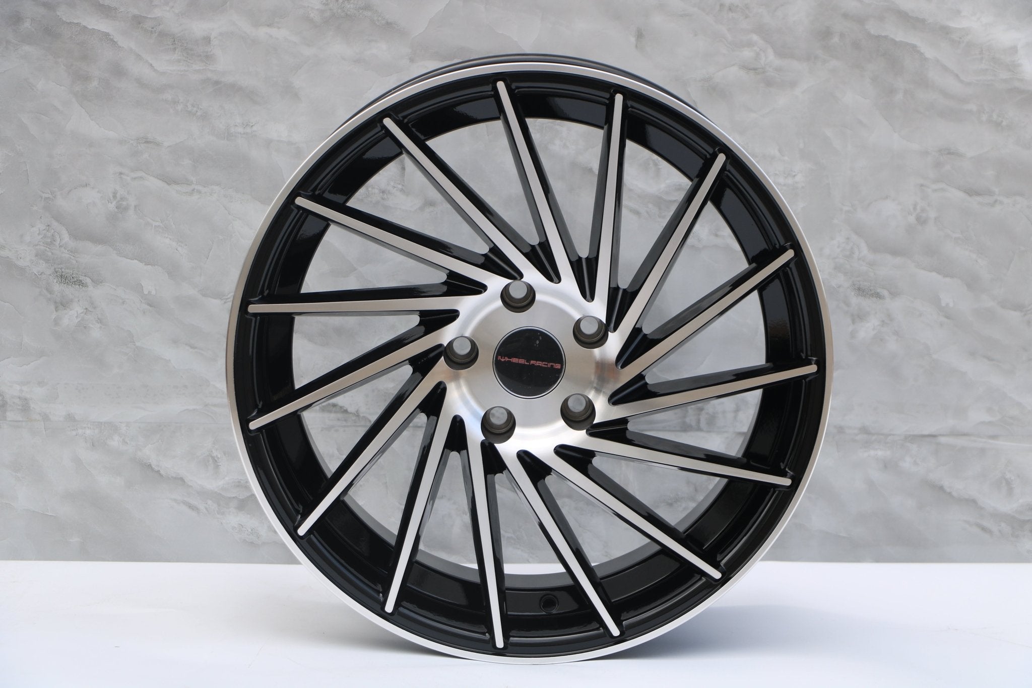 W020 Black Machined Face 18x8.0 ET35 5x114.3 CB73.1 IV - 1179 - Gun Hill Tire House (WTW - WHOLESALE TIRES & WHEELS)