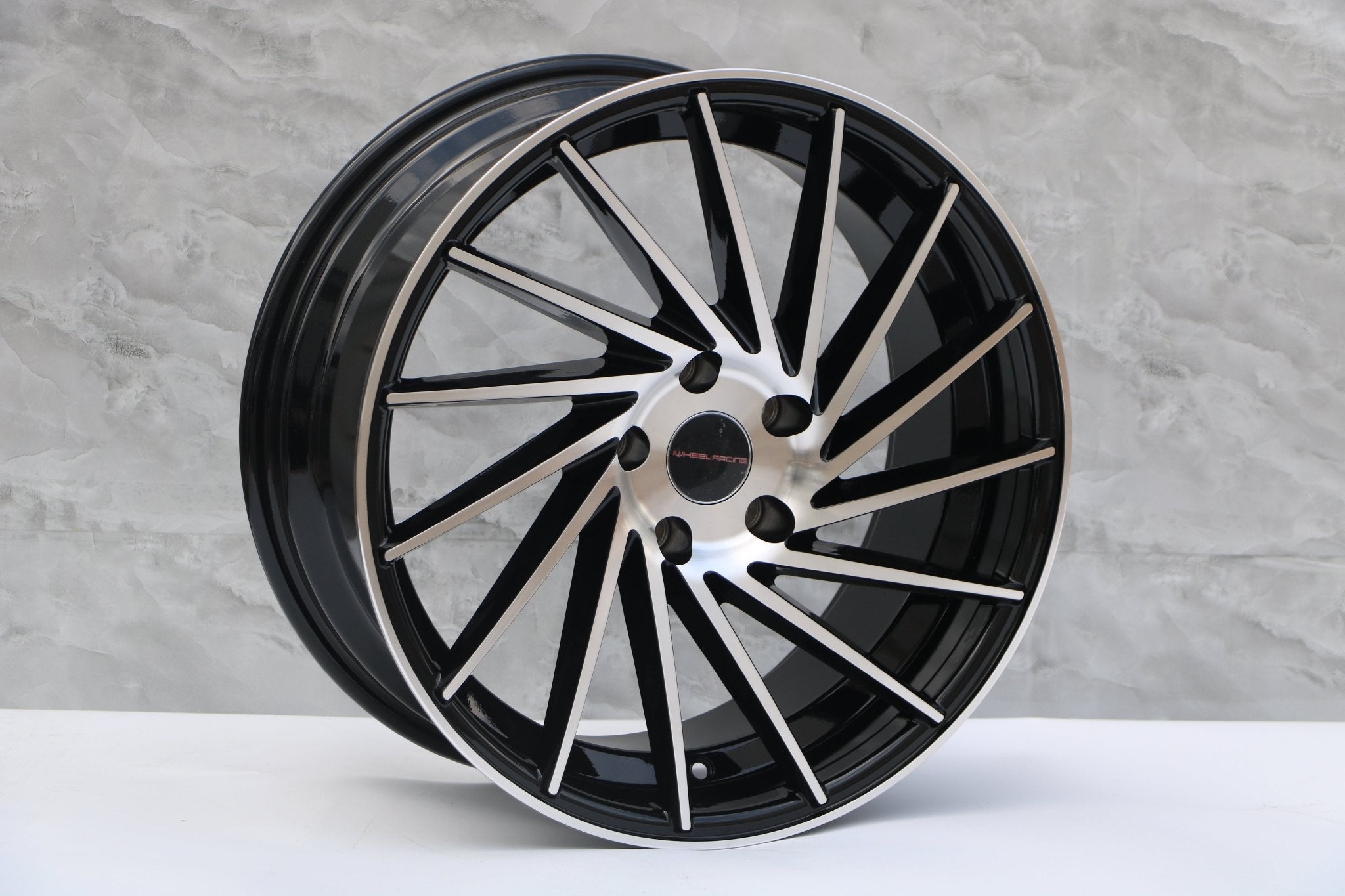 W020 Black Machined Face 18x8.0 ET35 5x114.3 CB73.1 IV - 1179 - Gun Hill Tire House (WTW - WHOLESALE TIRES & WHEELS)