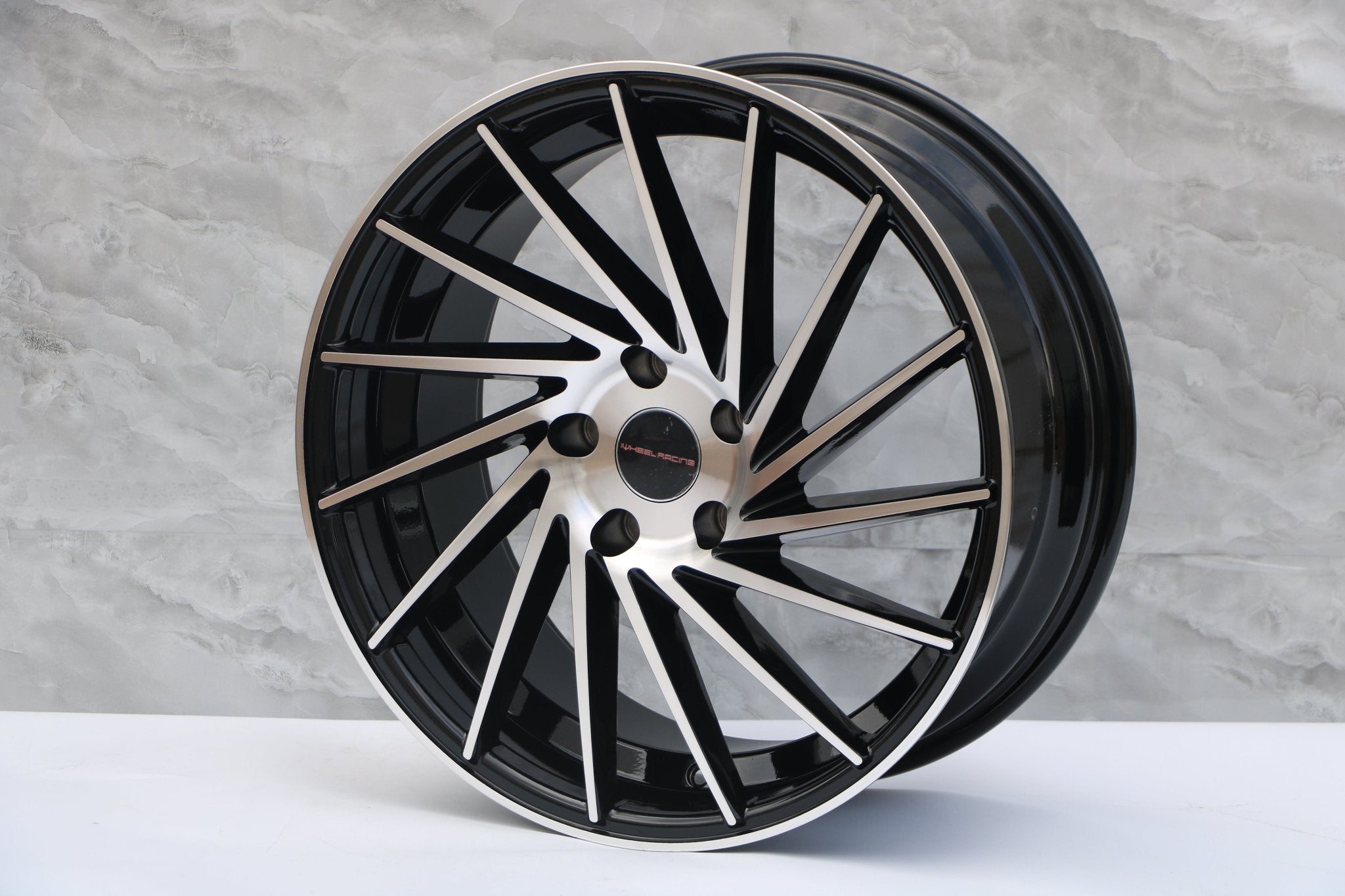 W020 Black Machined Face 18x8.0 ET35 5x114.3 CB73.1 IV - 1179 - Gun Hill Tire House (WTW - WHOLESALE TIRES & WHEELS)