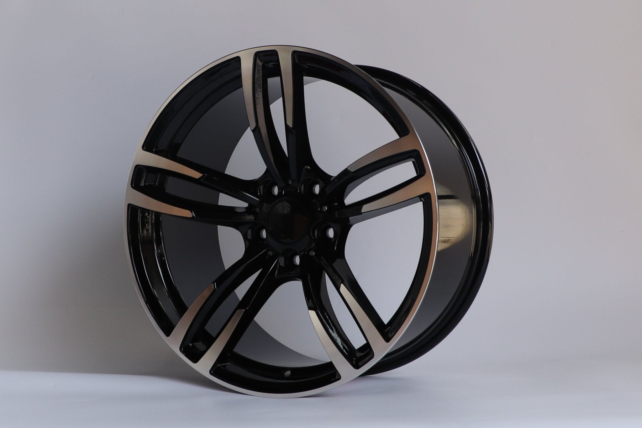 W1121 Black Machined Face 19x9.5 ET35 5x120 CB72.56 C956 - B - Gun Hill Tire House (WTW - WHOLESALE TIRES & WHEELS)