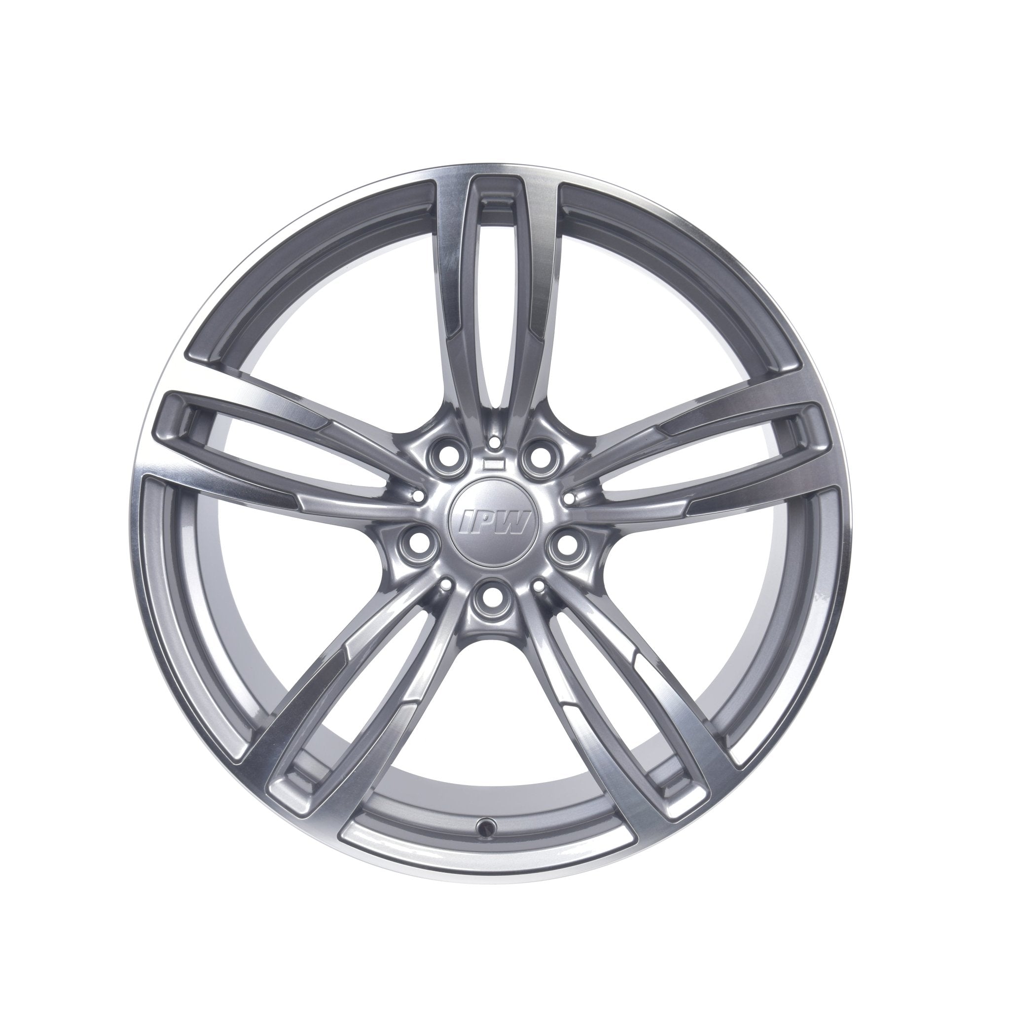 W1121 Gunmetal Machined Face 19x9.5 ET35 5x120 CB72.56 - Gun Hill Tire House (WTW - WHOLESALE TIRES & WHEELS)