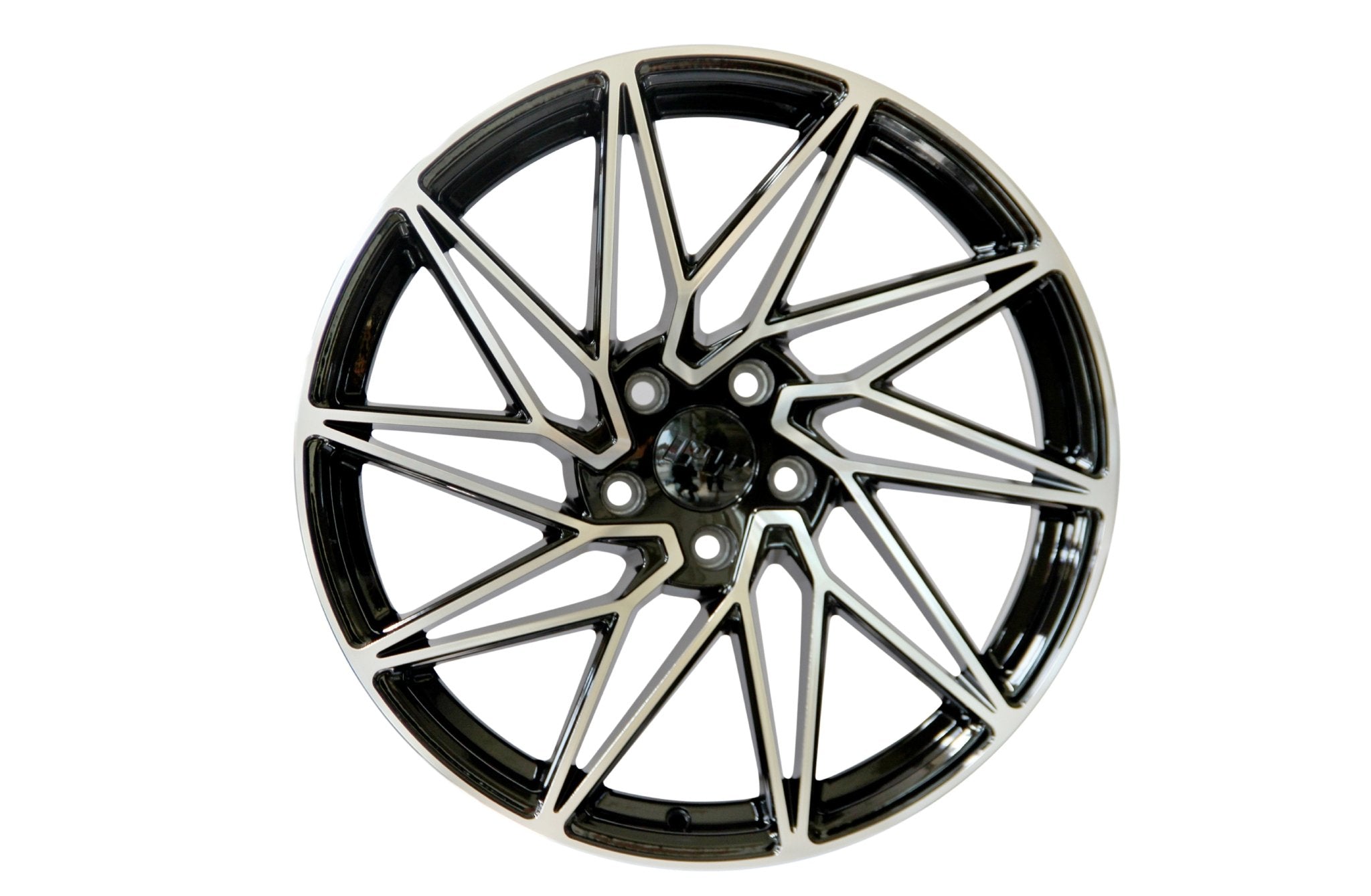 W1300 XH284 Black Machined Face 19x9.5 Et35 5x114.3 CB73.1 - Gun Hill Tire House (WTW - WHOLESALE TIRES & WHEELS)