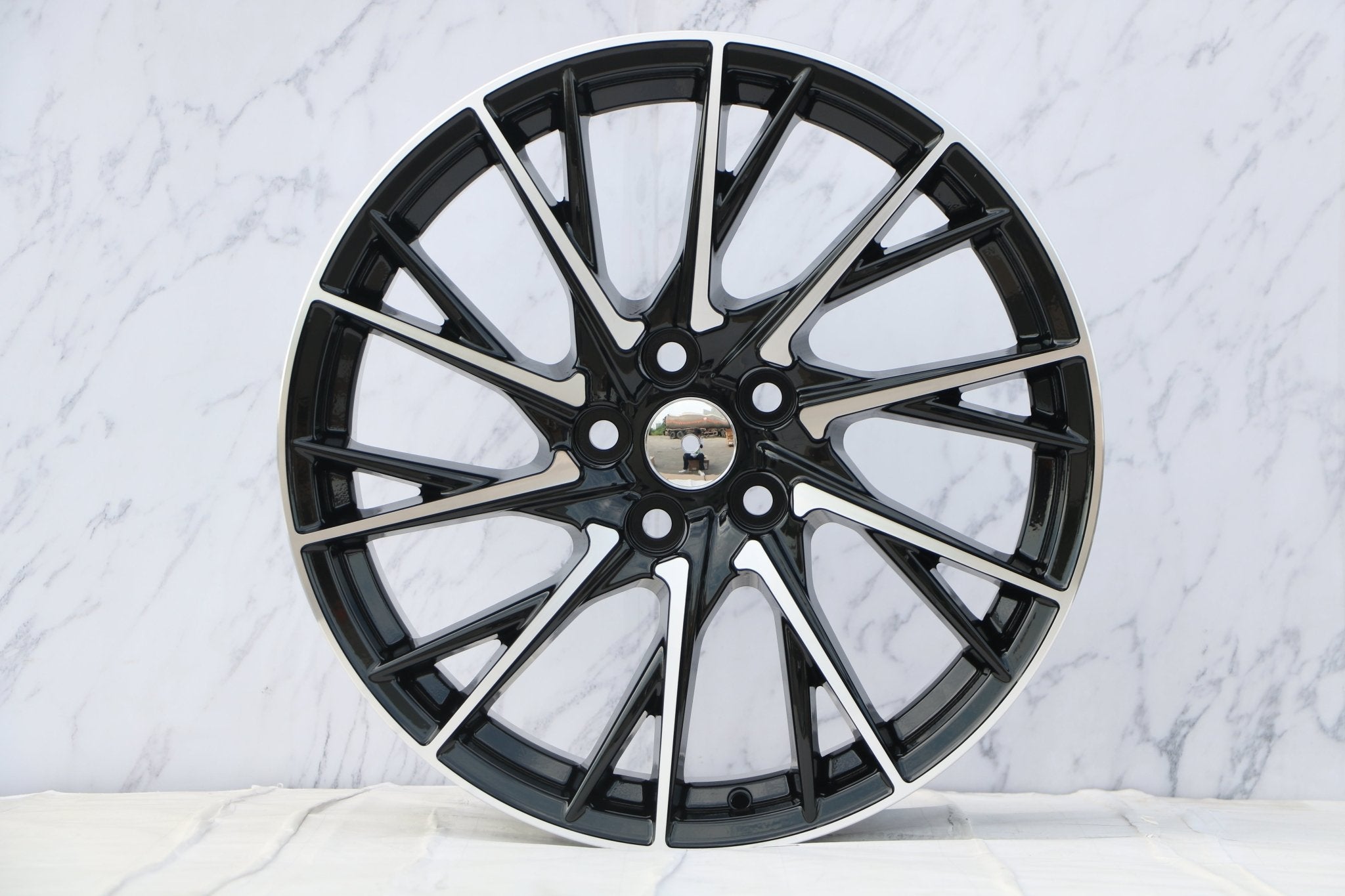 W205 1151 Black Machined Face 19x7.5 ET35 5x114.3 CB60.1 - Gun Hill Tire House (WTW - WHOLESALE TIRES & WHEELS)