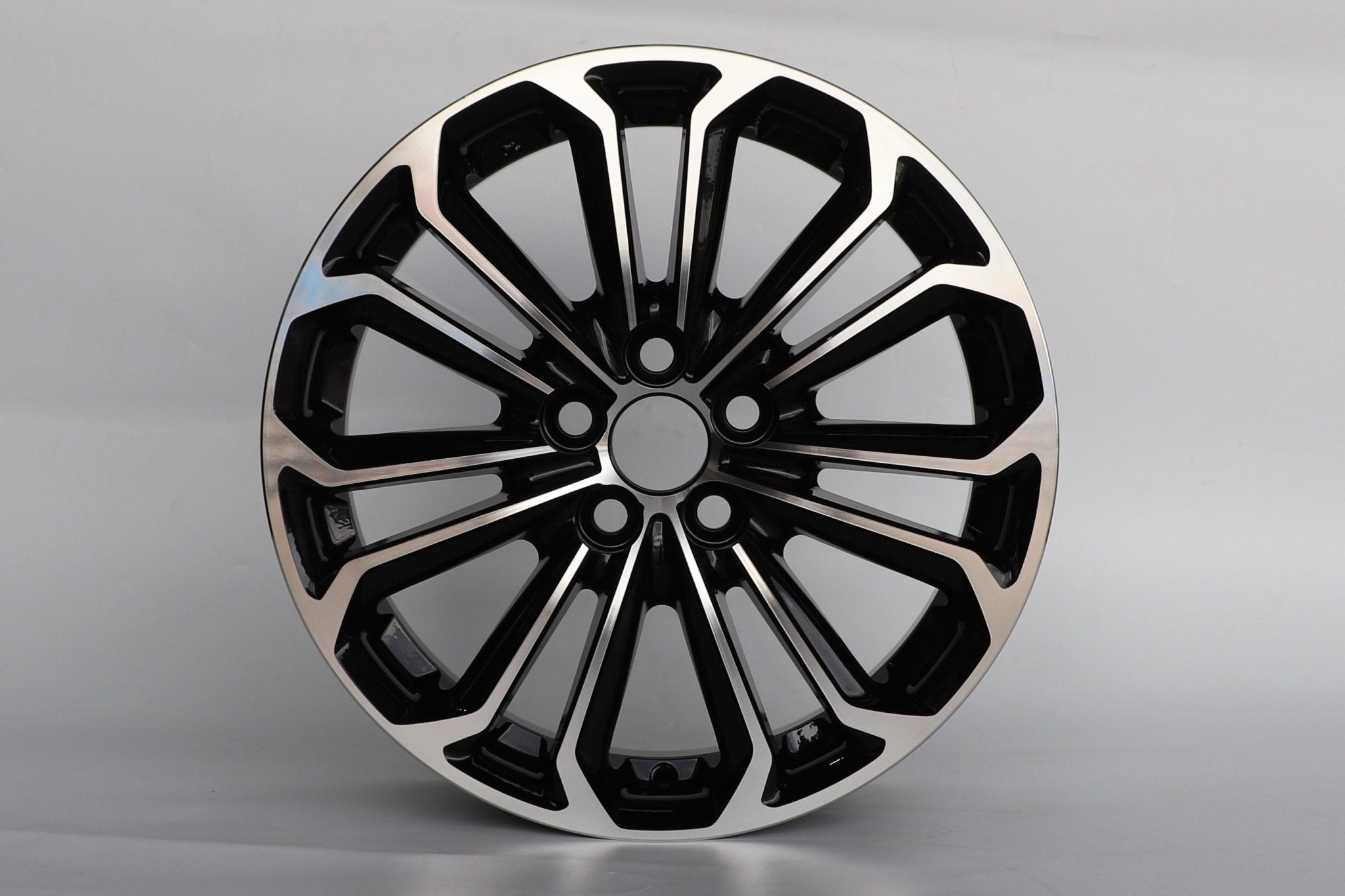 W221 1468 Black Machined Face 17x7.0 ET39 5x100 CB54.1 <<1:1>> - Gun Hill Tire House (WTW - WHOLESALE TIRES & WHEELS)