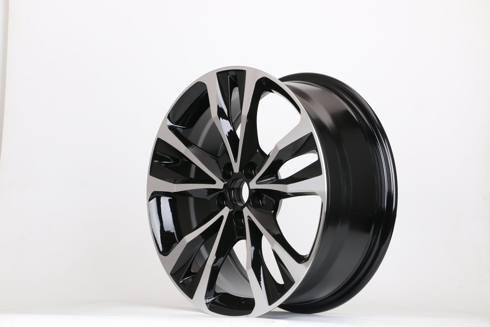 W232 177116 Black Machined Face 17x7 ET40 5x100 CB54.1 - Gun Hill Tire House (WTW - WHOLESALE TIRES & WHEELS)