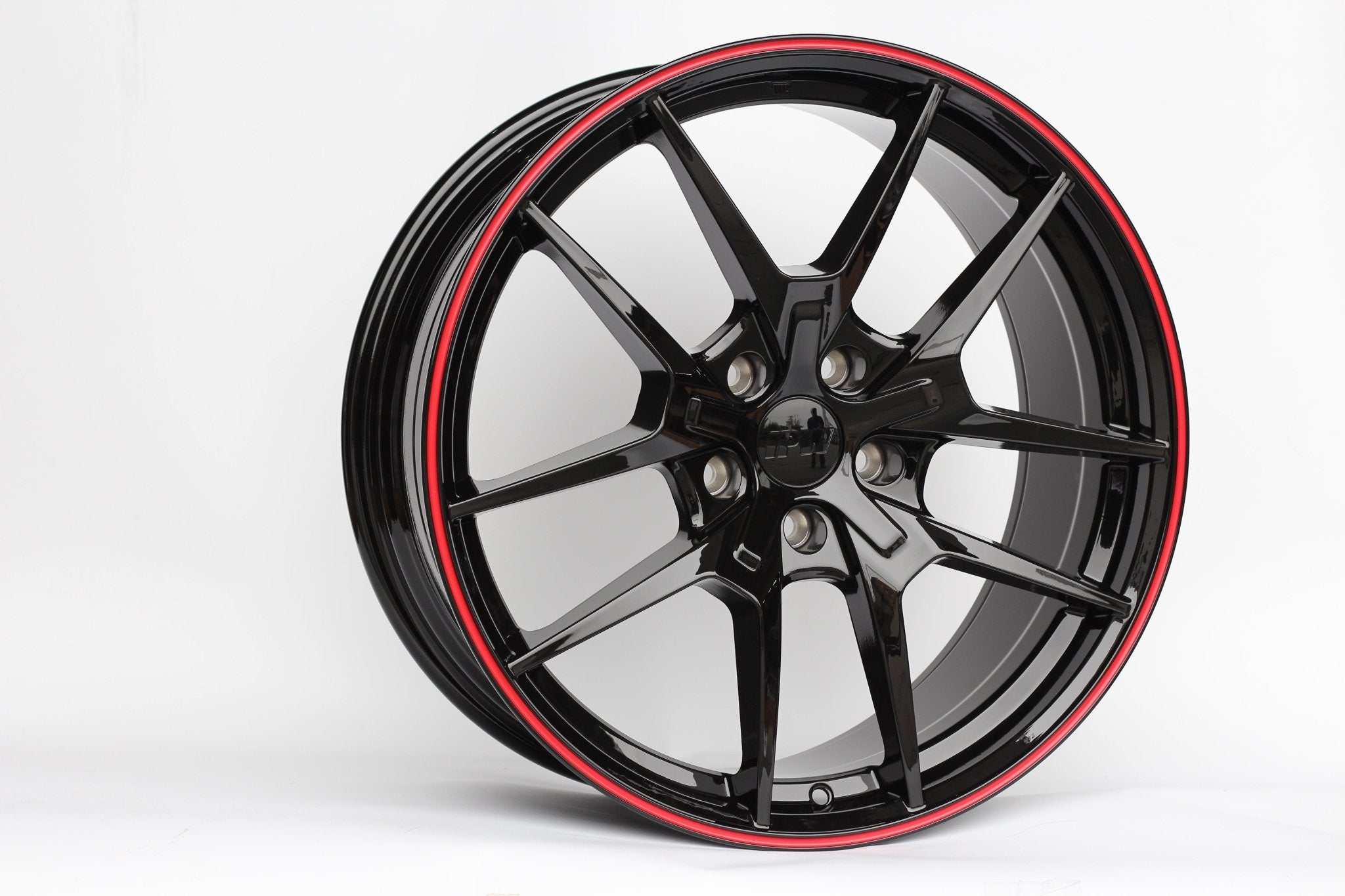 W301 Flow Forged XY31 Gloss Black Red Lip 19x8.5 ET35 5x114.3 CB73.1 23lbs - Gun Hill Tire House (WTW - WHOLESALE TIRES & WHEELS)