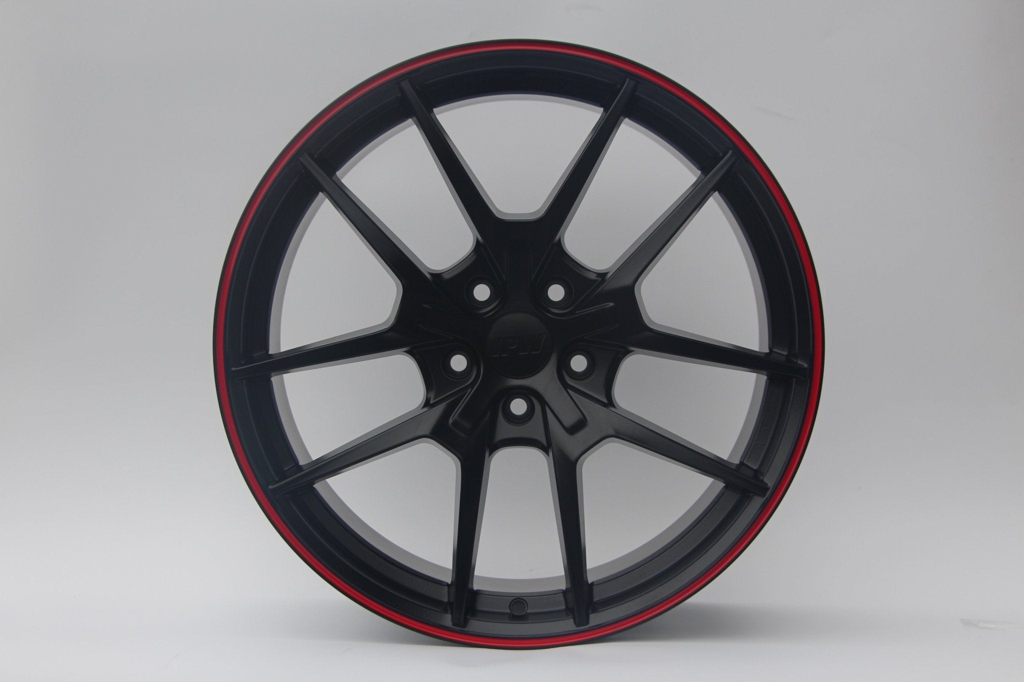 W301 Flow Forged XY31 Satin Black Red Lip 18x8.5 ET35 5x114.3 CB73.1 - Gun Hill Tire House (WTW - WHOLESALE TIRES & WHEELS)