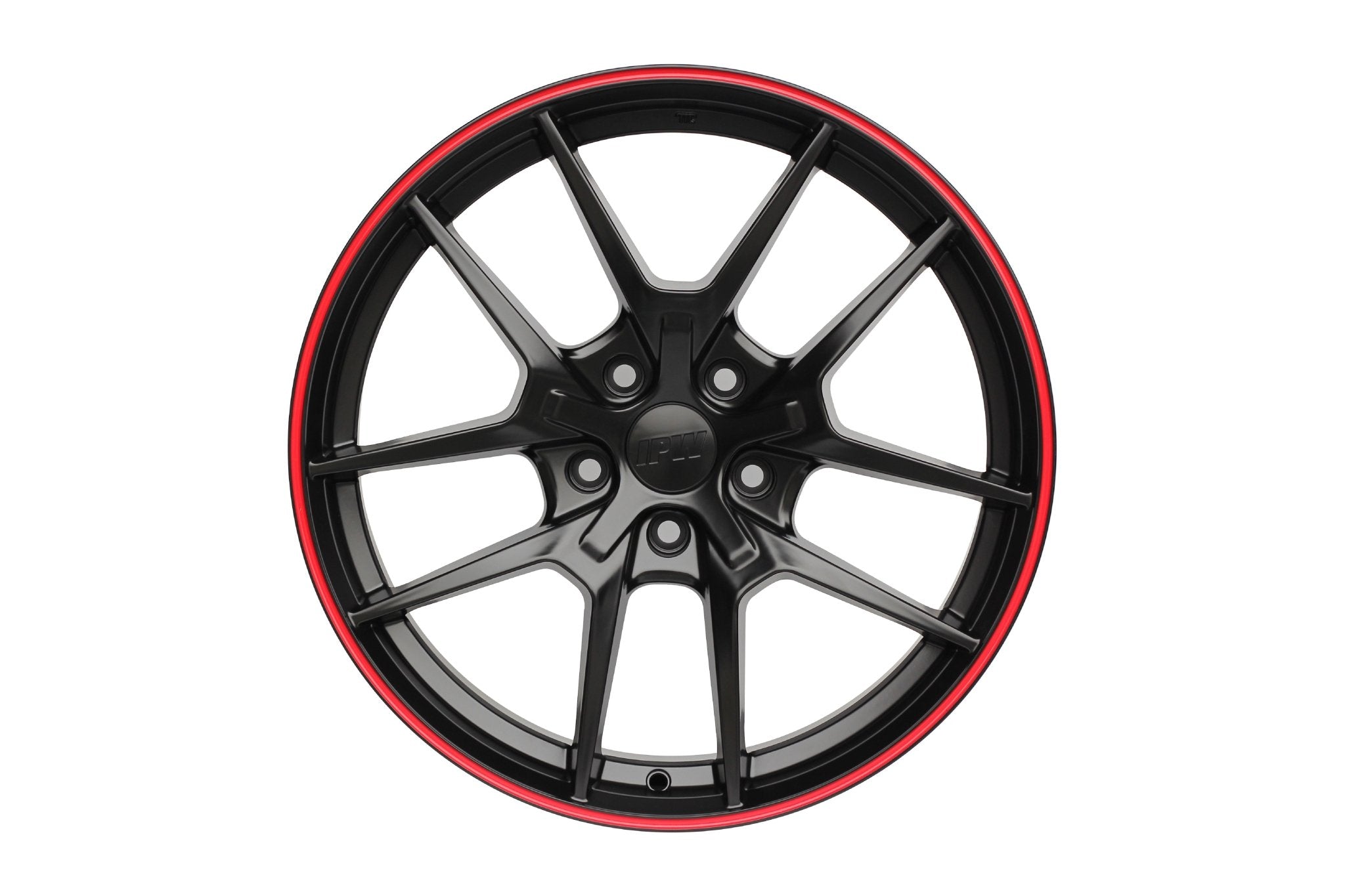 W301 Flow Forged XY31 Satin Black Red Lip 18x8.5 ET35 5x114.3 CB73.1 - Gun Hill Tire House (WTW - WHOLESALE TIRES & WHEELS)