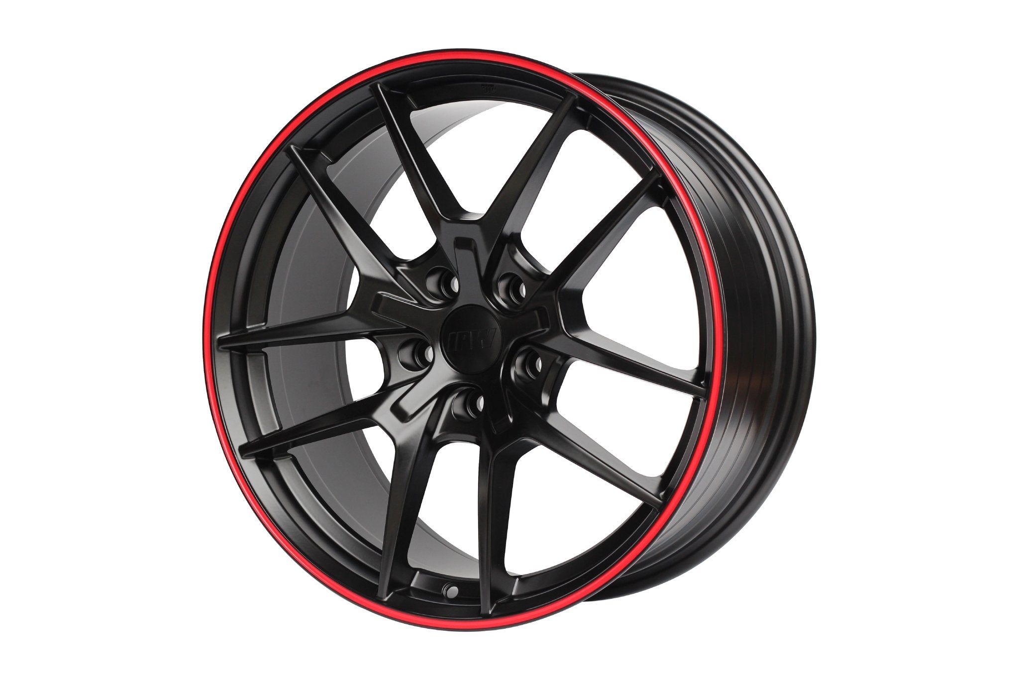 W301 Flow Forged XY31 Satin Black Red Lip 18x8.5 ET35 5x114.3 CB73.1 - Gun Hill Tire House (WTW - WHOLESALE TIRES & WHEELS)