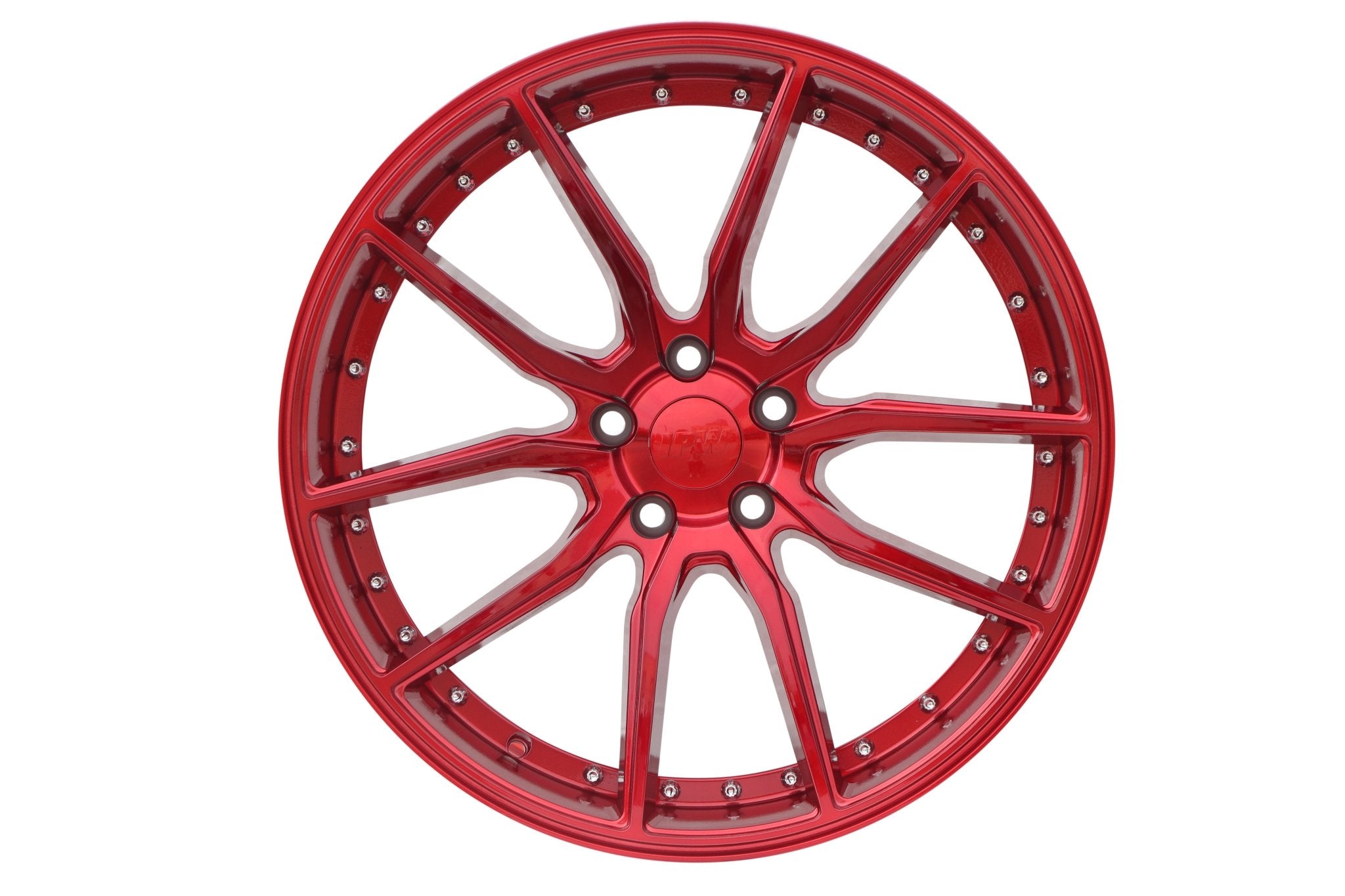 W512 Red with Silver Rivet 20*9.5 ET35 5x114.3 CB73.1 - Gun Hill Tire House (WTW - WHOLESALE TIRES & WHEELS)