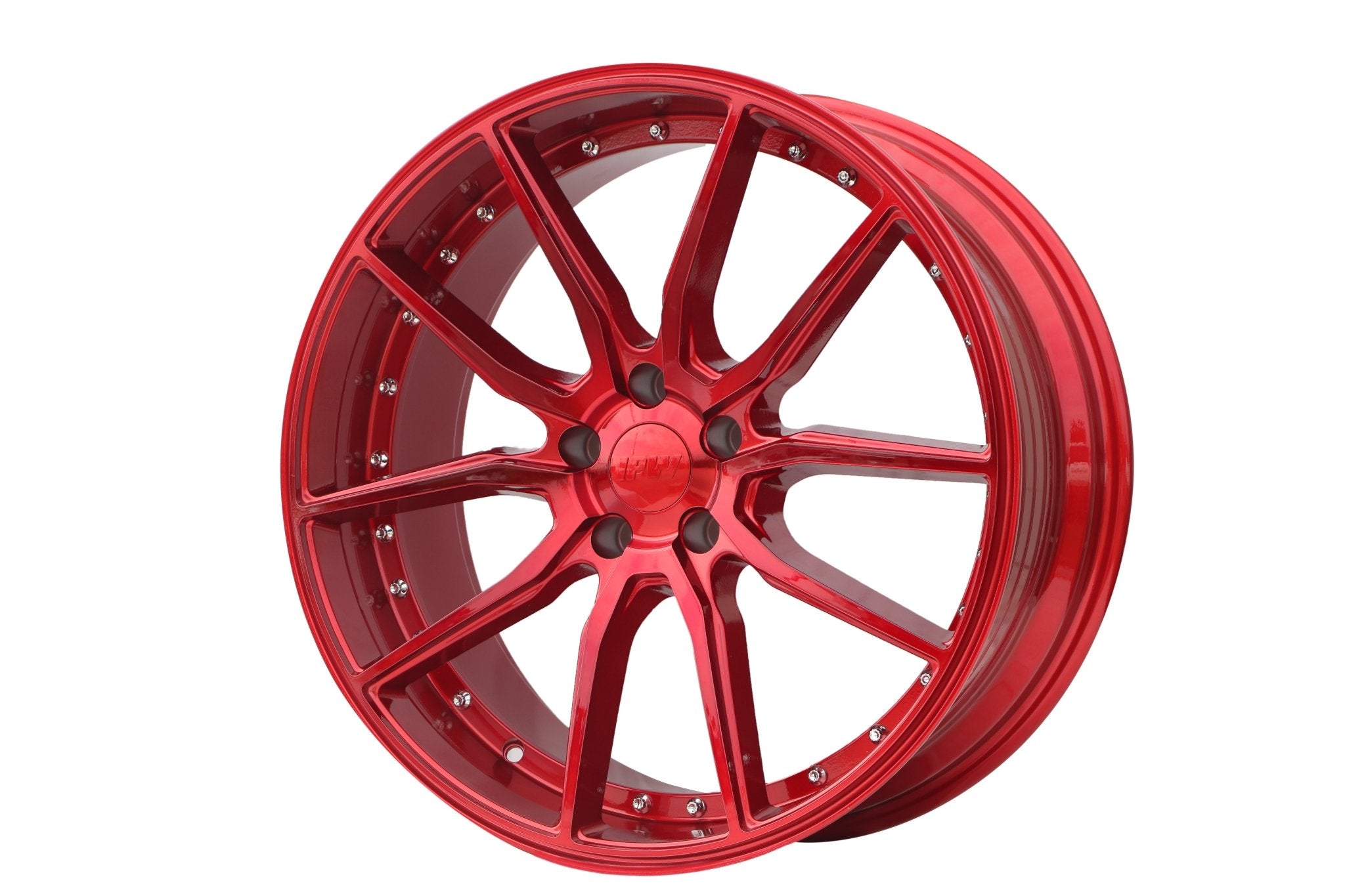W512 Red with Silver Rivet 20*8.5 ET35 5x114.3 CB73.1 - Gun Hill Tire House (WTW - WHOLESALE TIRES & WHEELS)