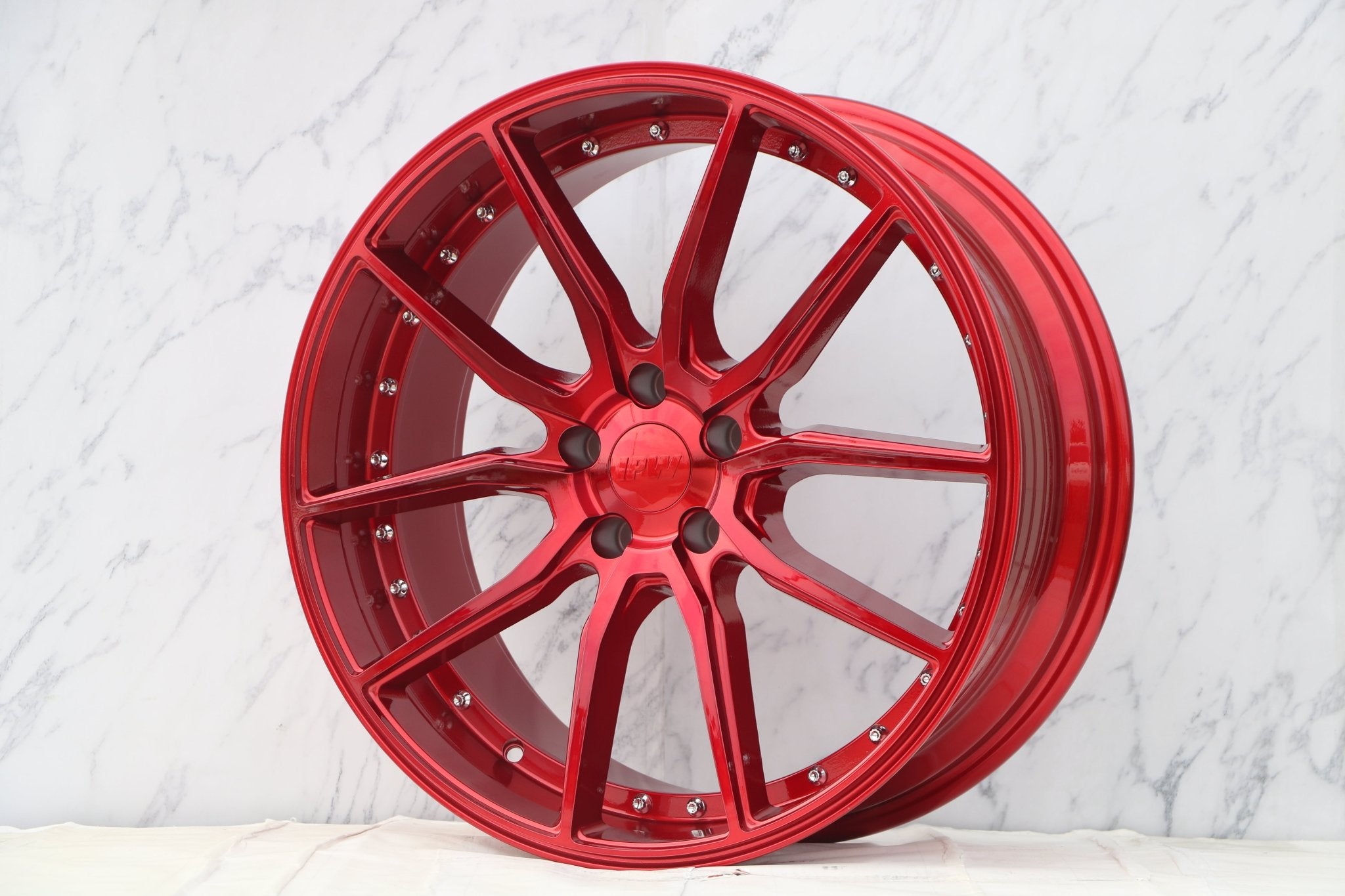 W512 Red with Silver Rivet 20*9.5 ET35 5x120 CB72.56 - Gun Hill Tire House (WTW - WHOLESALE TIRES & WHEELS)