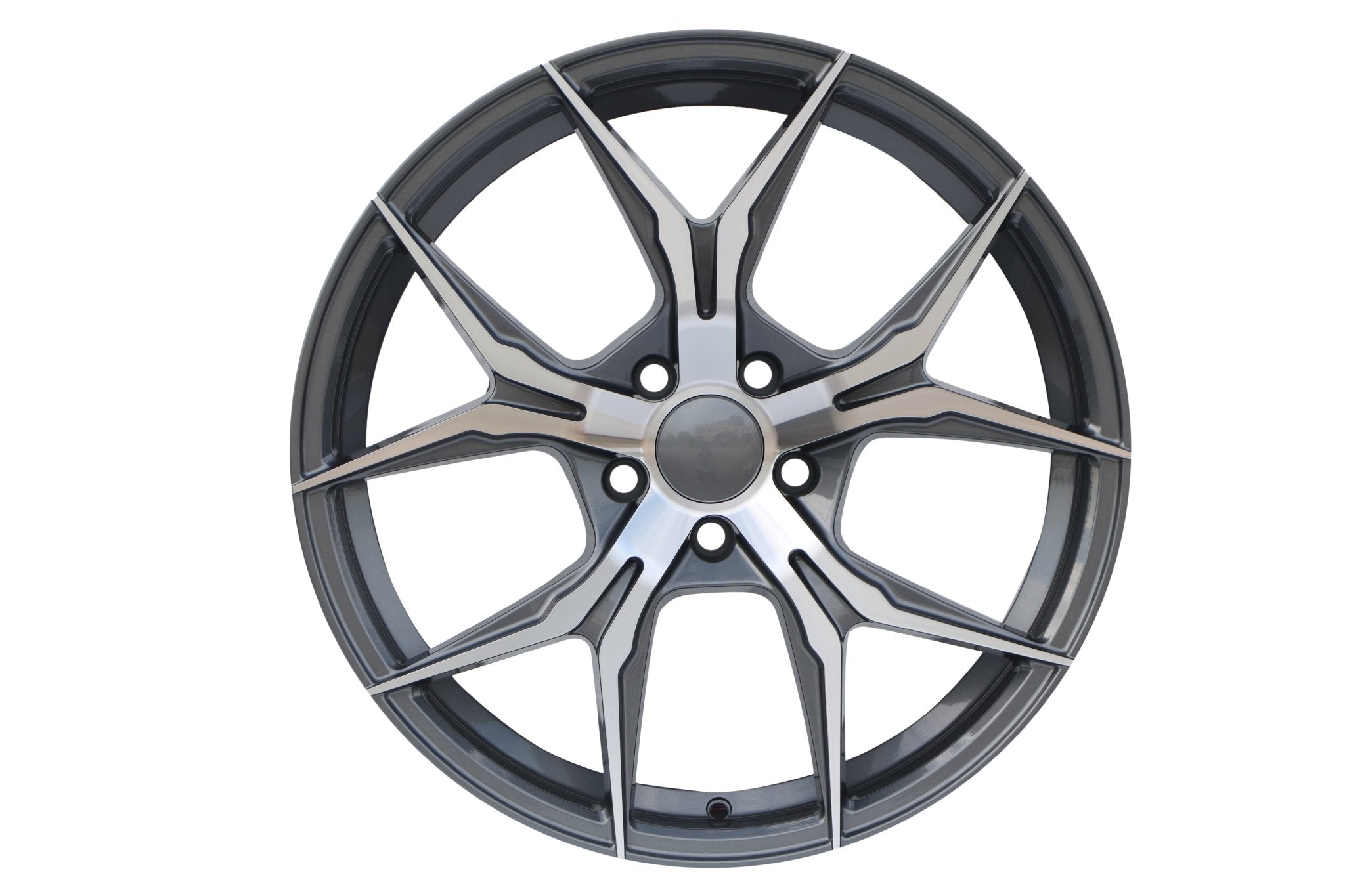 W531 1466 Gunmetal Machined Face 19x9.5 Et35 5x112/114.3 CB73.1 - Gun Hill Tire House (WTW - WHOLESALE TIRES & WHEELS)