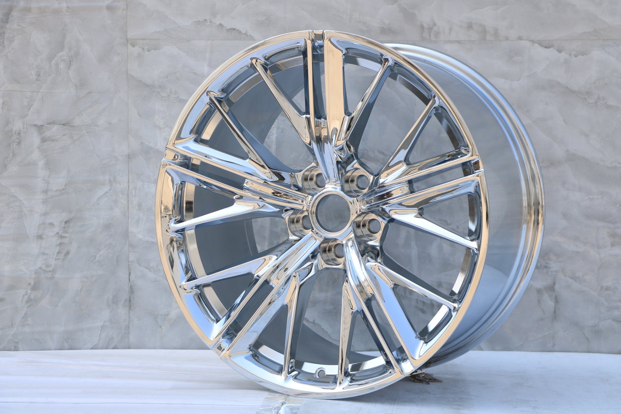 W596 1609 Chrome 20x11 5x120 ET43 CB66.9 - Gun Hill Tire House (WTW - WHOLESALE TIRES & WHEELS)