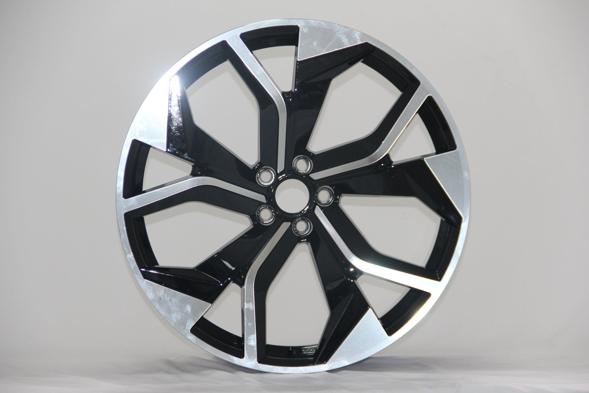 W616 IVF - 3059 Black Machined Face 22x9.5 ET30 5x112 CB66.5 - Gun Hill Tire House (WTW - WHOLESALE TIRES & WHEELS)