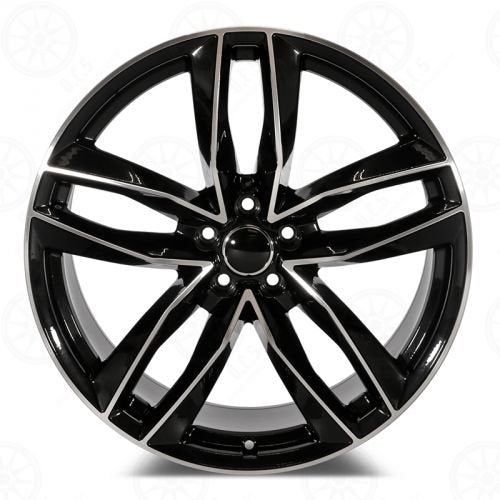 W627 1126 Black Machined Face 19x8.5 ET35 5x112 CB66.5 - Gun Hill Tire House (WTW - WHOLESALE TIRES & WHEELS)