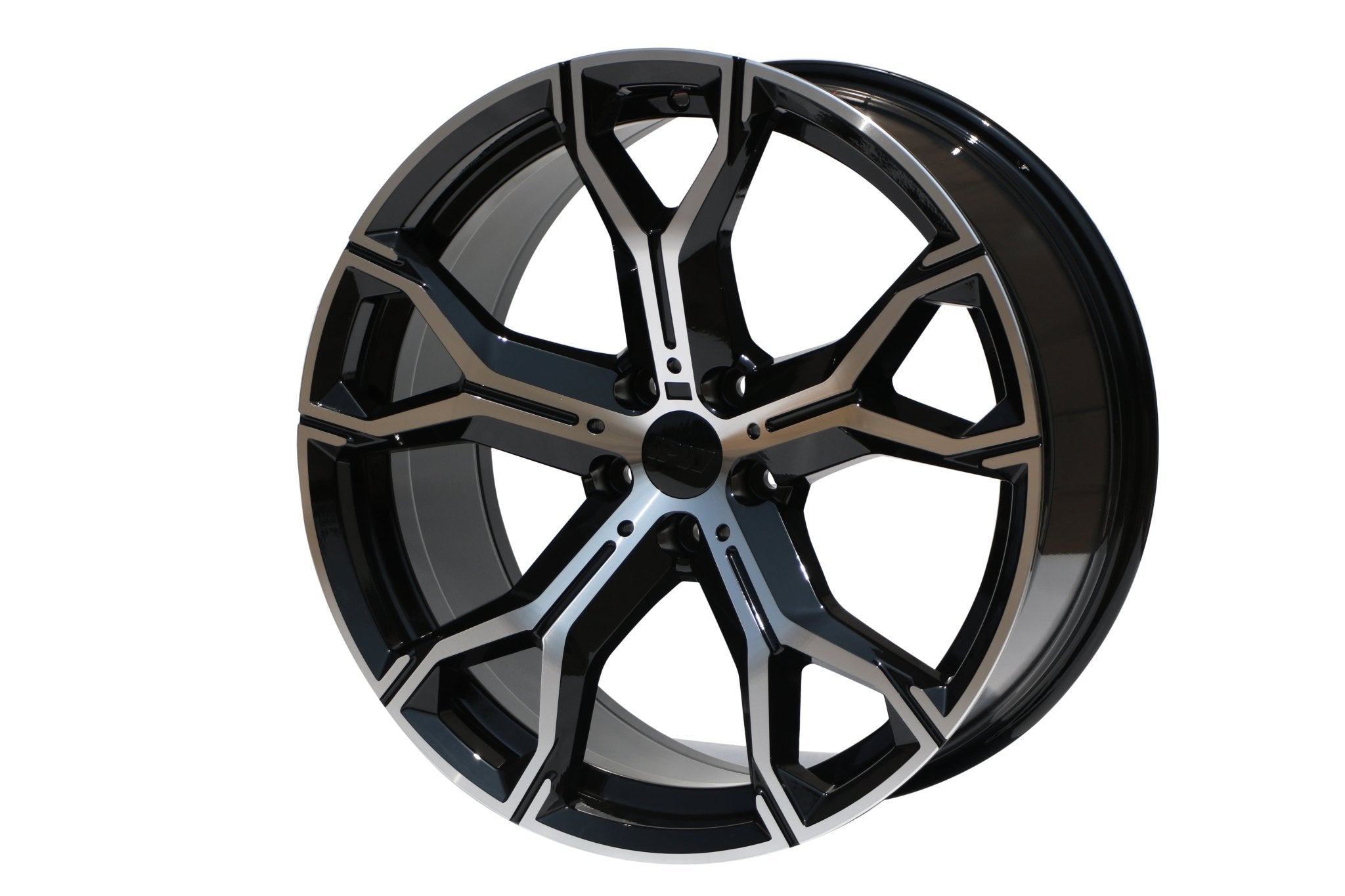 W702 Black Machined Face 20x9.0 ET37 5x120 CB74.1 - Gun Hill Tire House (WTW - WHOLESALE TIRES & WHEELS)