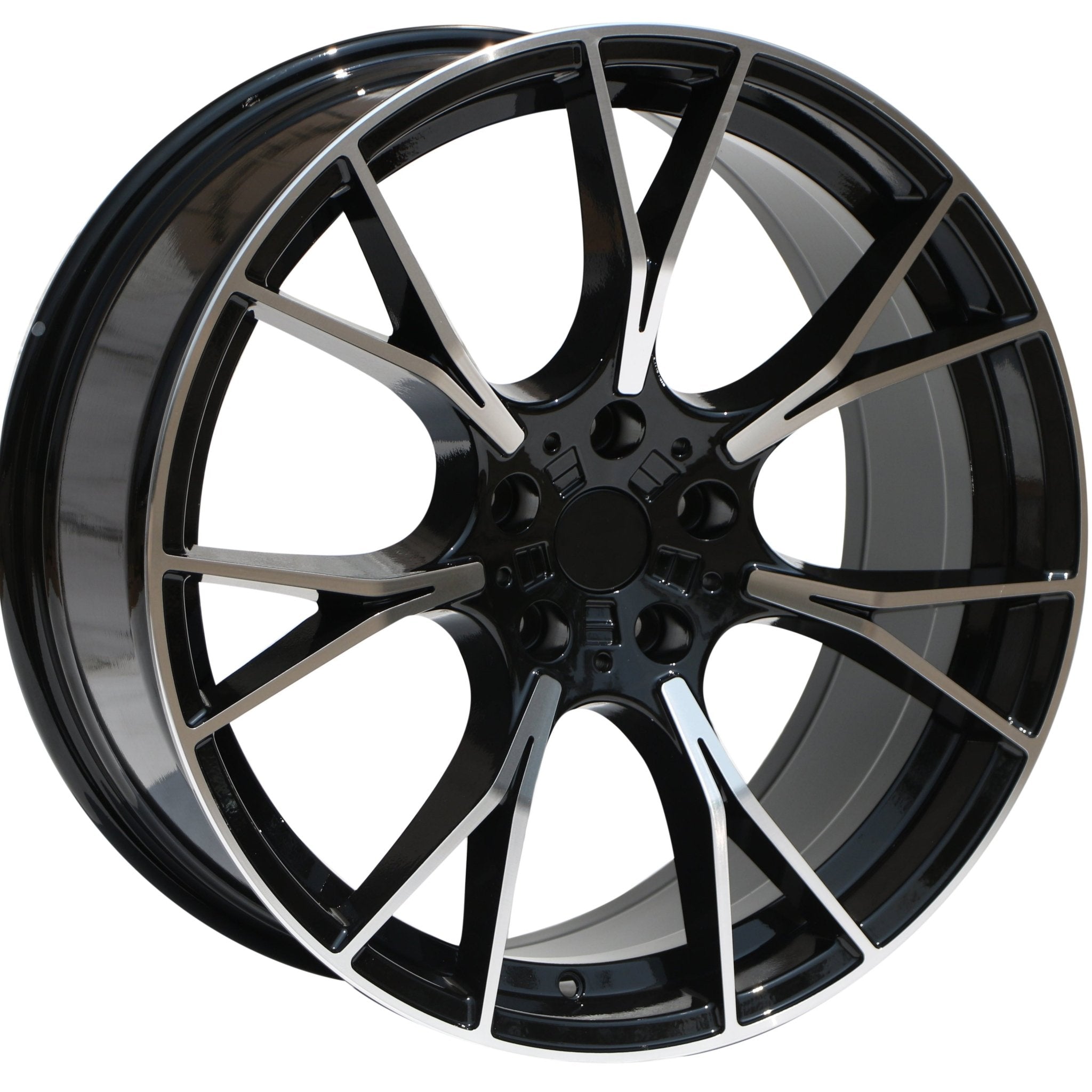 W712 1617 Black Machined Face 20x9.5 ET38 5x112 CB66.6 - Gun Hill Tire House (WTW - WHOLESALE TIRES & WHEELS)