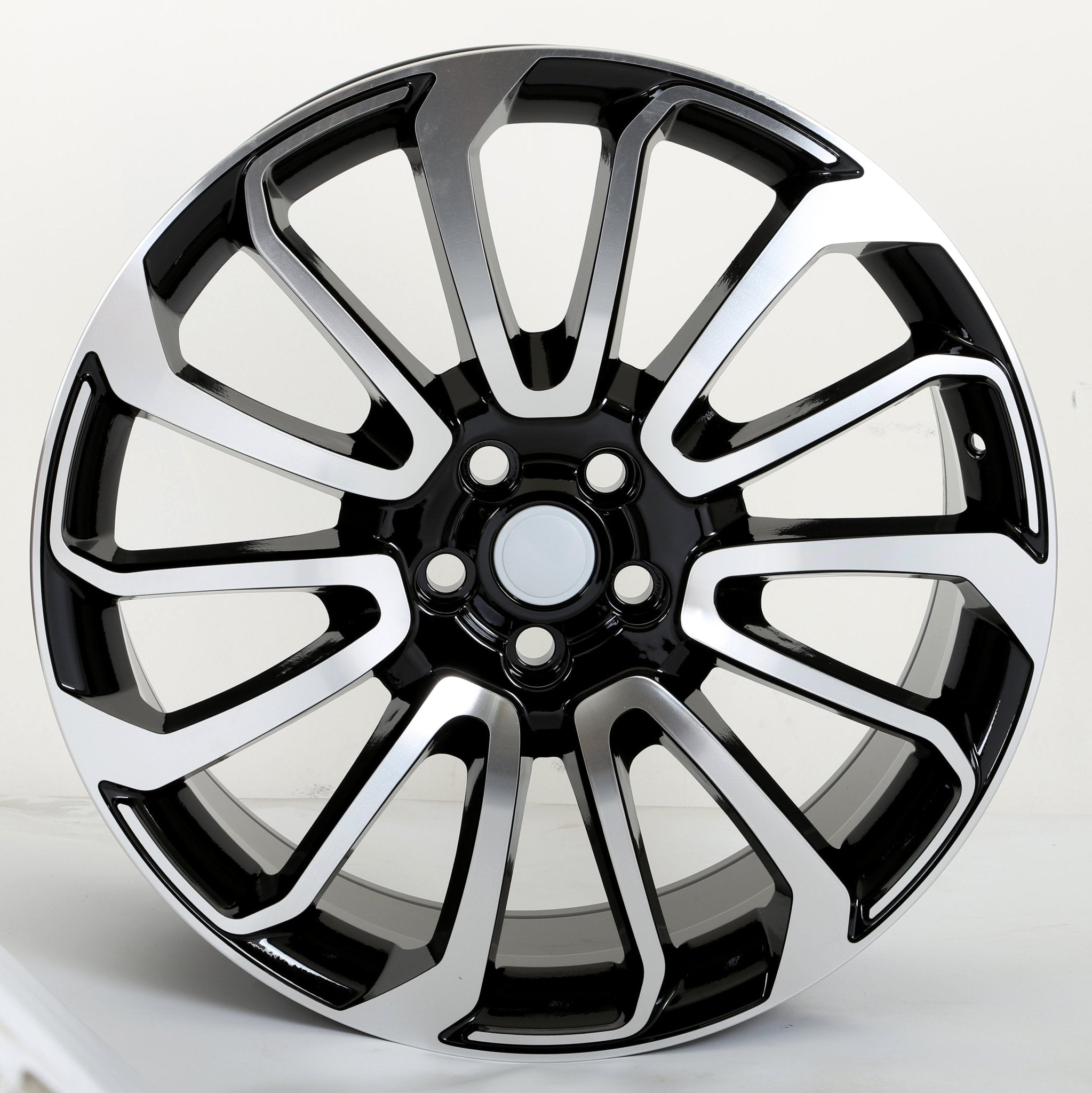 W795 D959 Black Machined Face 20*9.5 ET45 5*120 CB72.6 D959 - Gun Hill Tire House (WTW - WHOLESALE TIRES & WHEELS)