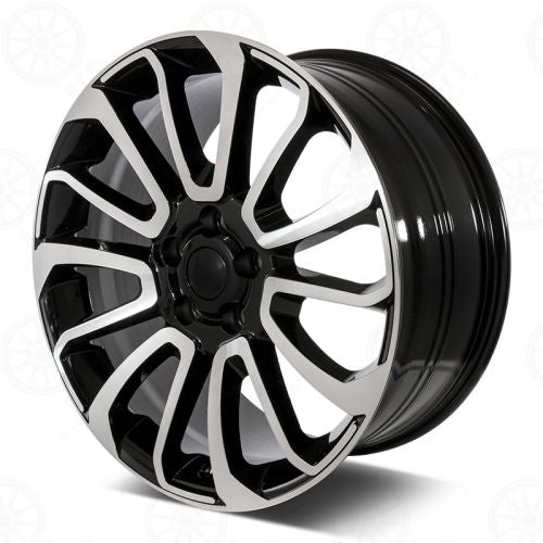 W795 D959 Black Machined Face 20*9.5 ET45 5*120 CB72.6 D959 - Gun Hill Tire House (WTW - WHOLESALE TIRES & WHEELS)