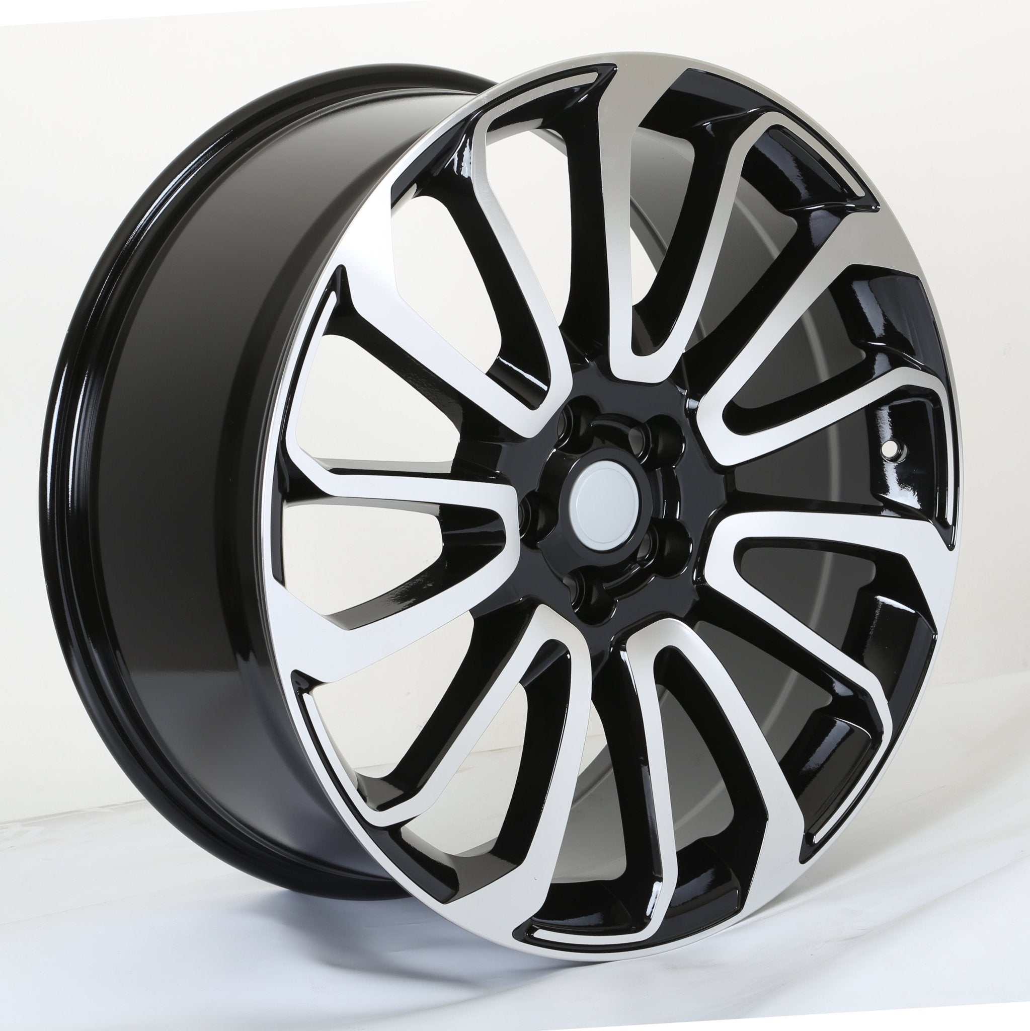 W795 Black Machined Face 22x9.5 ET45 5x120 CB72.6 D959 - Gun Hill Tire House (WTW - WHOLESALE TIRES & WHEELS)