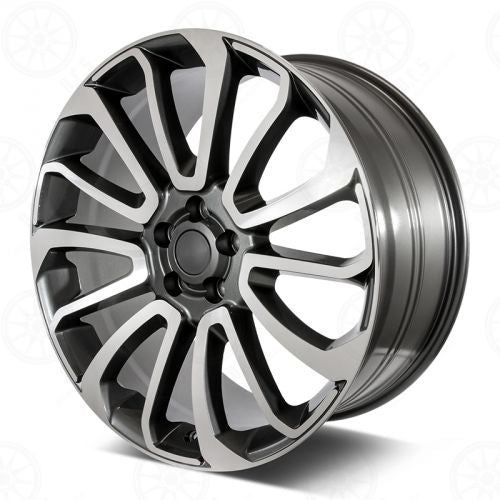 W795 Gunmetal Machined Face 20*9.5 ET45 5*120 CB72.6 - Gun Hill Tire House (WTW - WHOLESALE TIRES & WHEELS)
