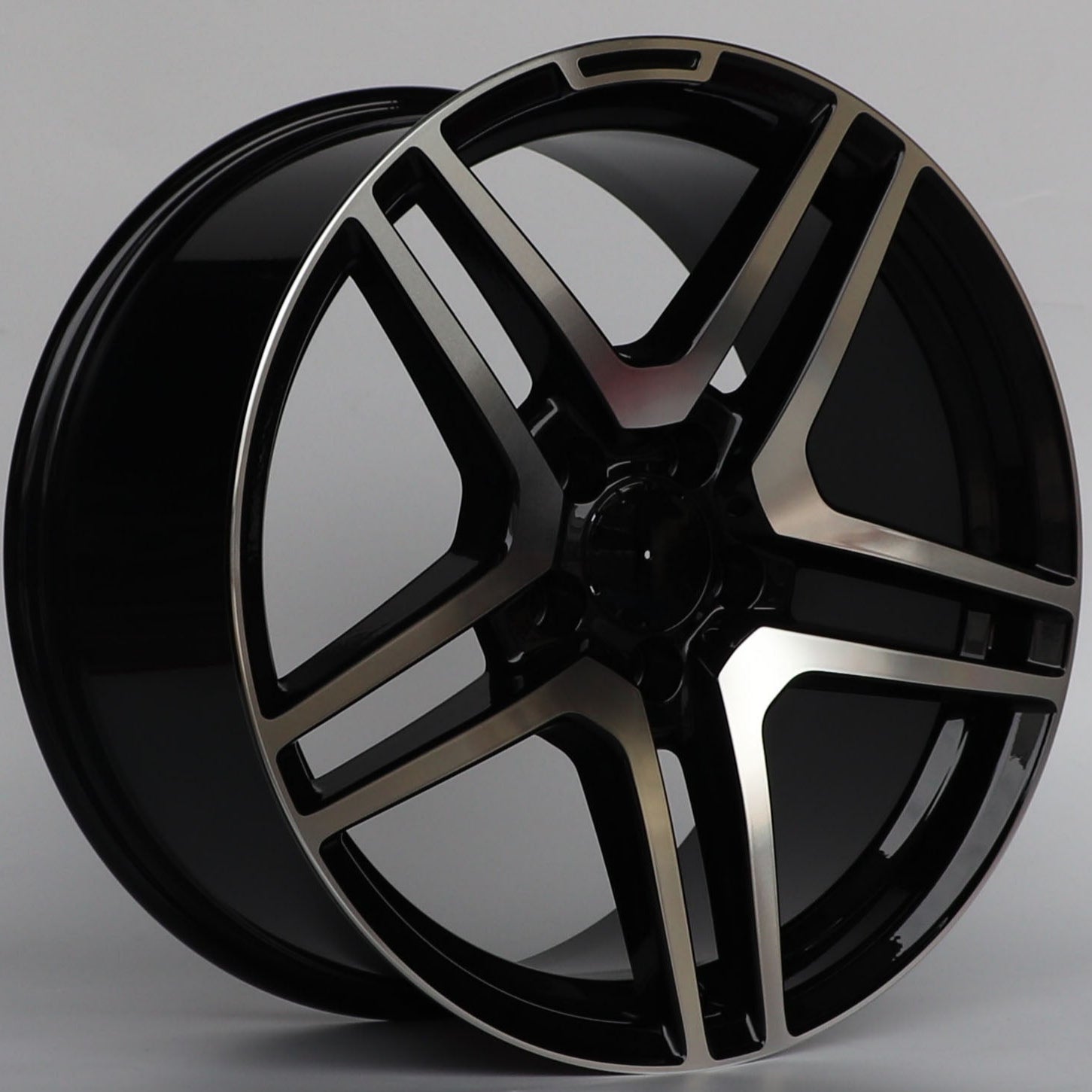 W815 1048 Black Machined Face 20x8.5 ET35 5x112 CB66.6 - Gun Hill Tire House (WTW - WHOLESALE TIRES & WHEELS)