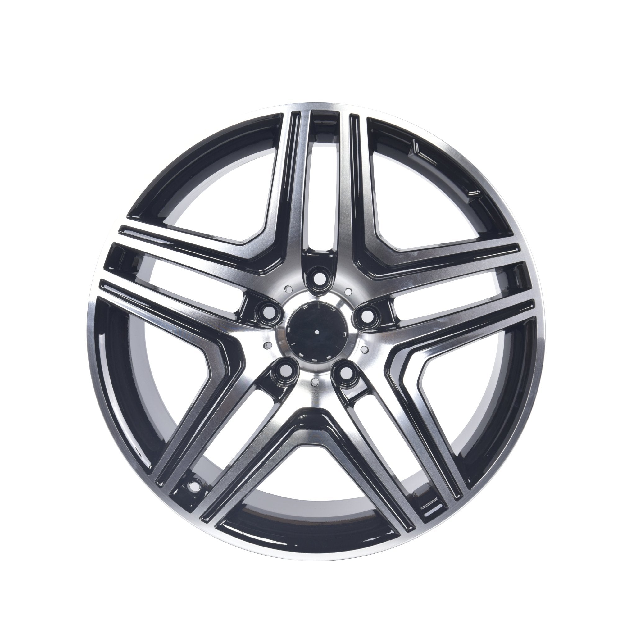 W824 157 Black Machined Face 22x10.0 ET45 5x130 CB84.1 - Gun Hill Tire House (WTW - WHOLESALE TIRES & WHEELS)
