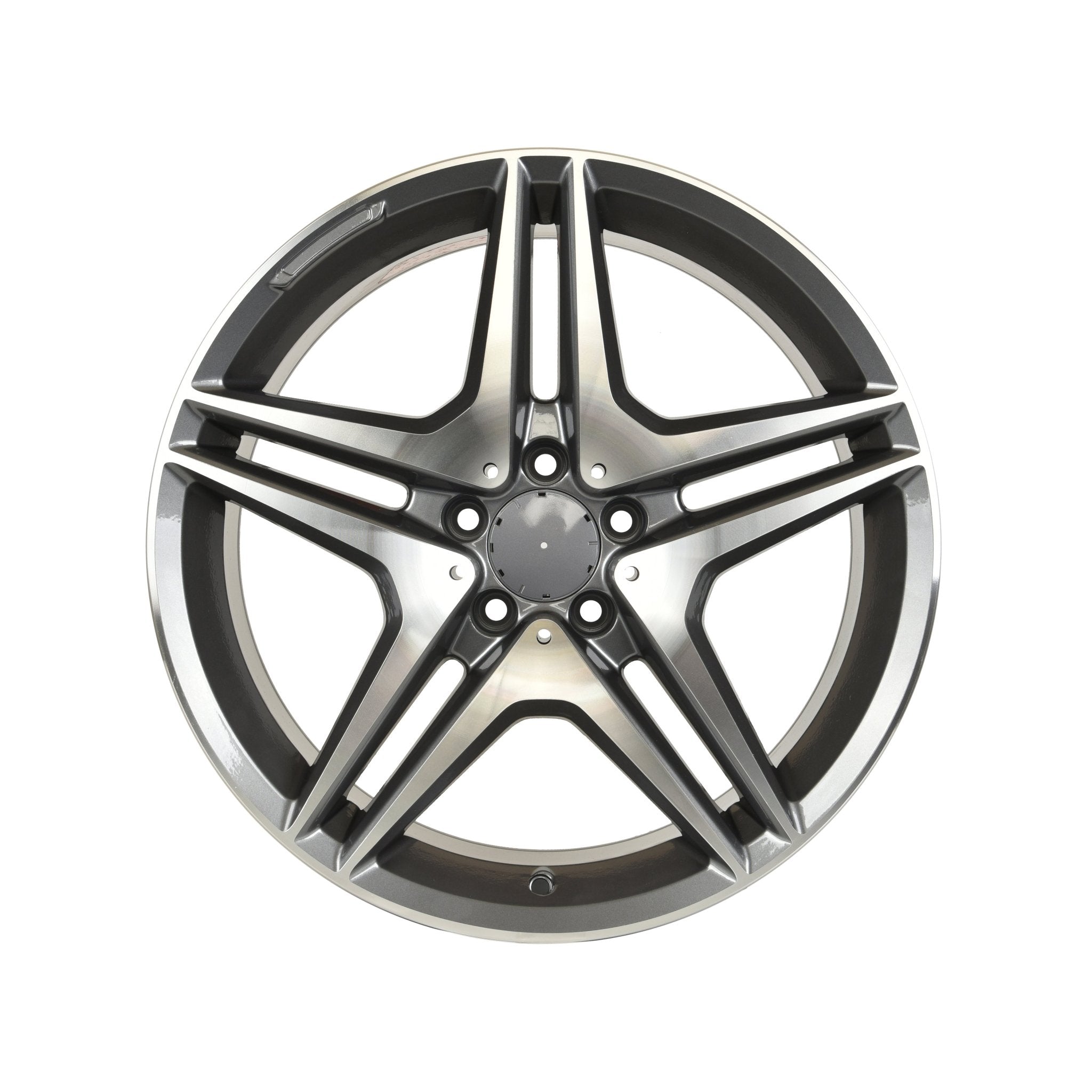 W828 Gunmetal Machined Face 19*8.5 ET35 5*112 CB66.6 - Gun Hill Tire House (WTW - WHOLESALE TIRES & WHEELS)
