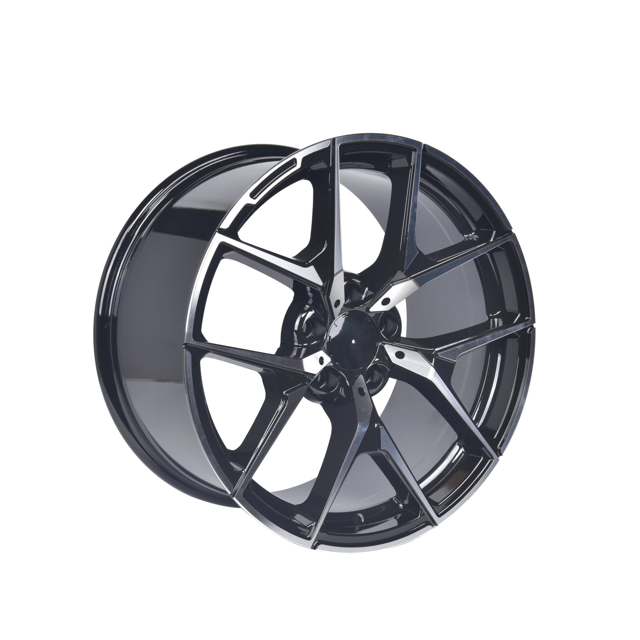 W838 Black Machined Face 20x9.5 ET45 5x112 CB66.6 - Gun Hill Tire House (WTW - WHOLESALE TIRES & WHEELS)