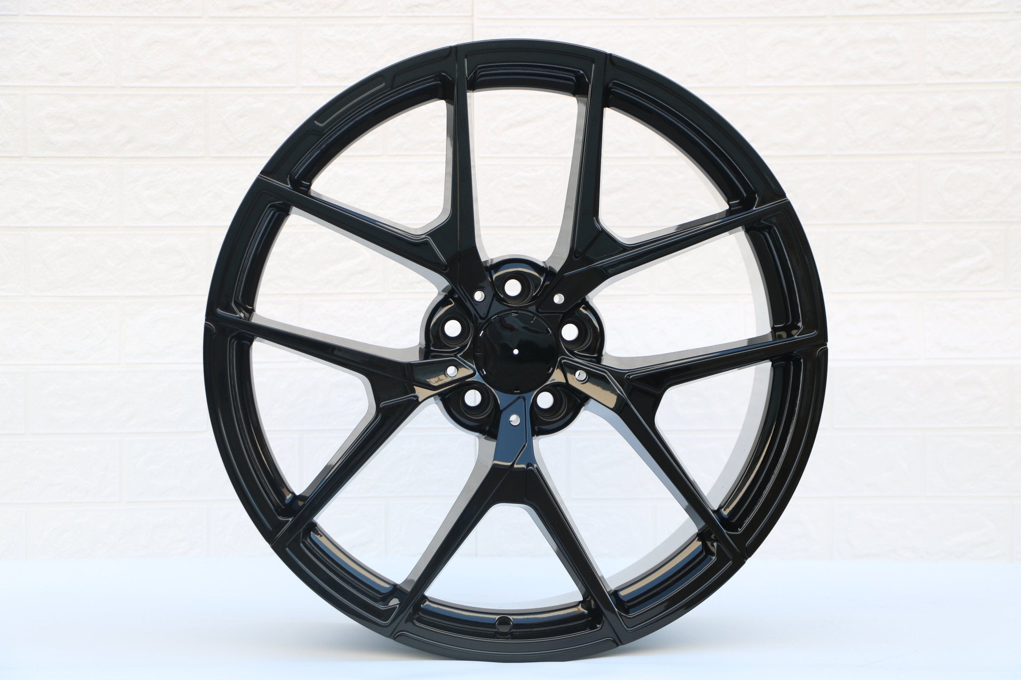 W838 Gloss Black 19x9.5 ET35 5x112 CB66.6 - Gun Hill Tire House (WTW - WHOLESALE TIRES & WHEELS)