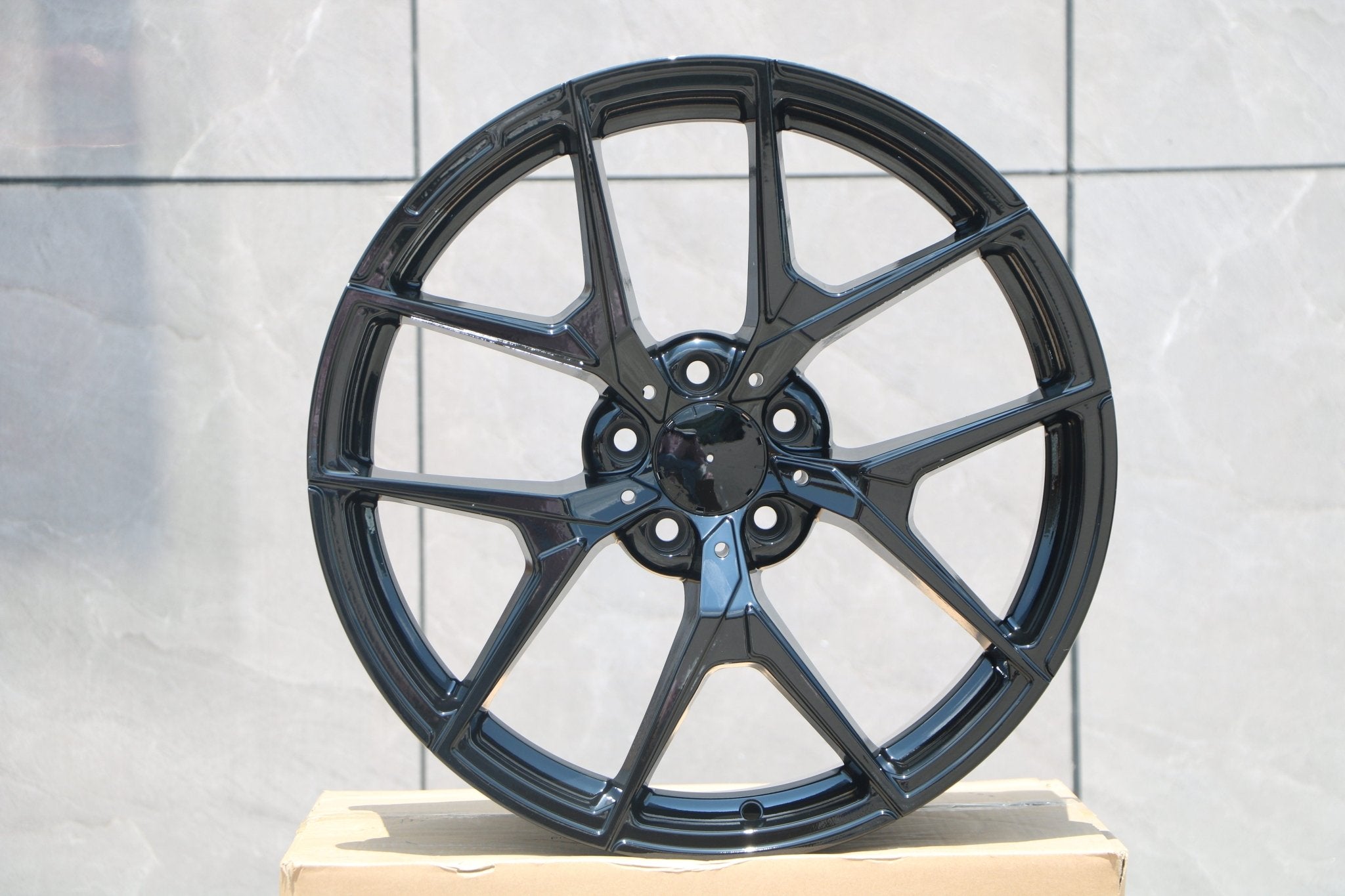 W838 Gloss Black 20x8.5 ET35 5x112 CB66.6 - Gun Hill Tire House (WTW - WHOLESALE TIRES & WHEELS)