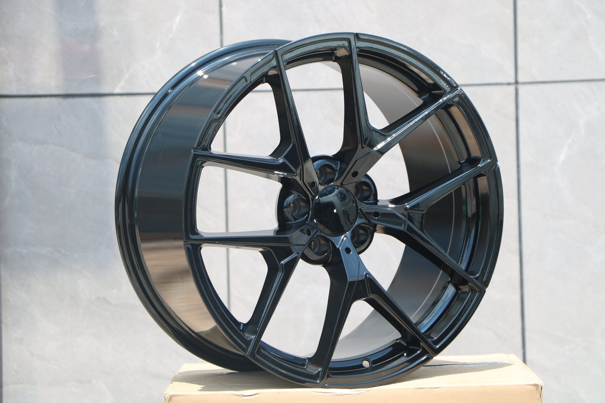 W838 Gloss Black 20x8.5 ET30 5x112 CB66.6 - Gun Hill Tire House (WTW - WHOLESALE TIRES & WHEELS)