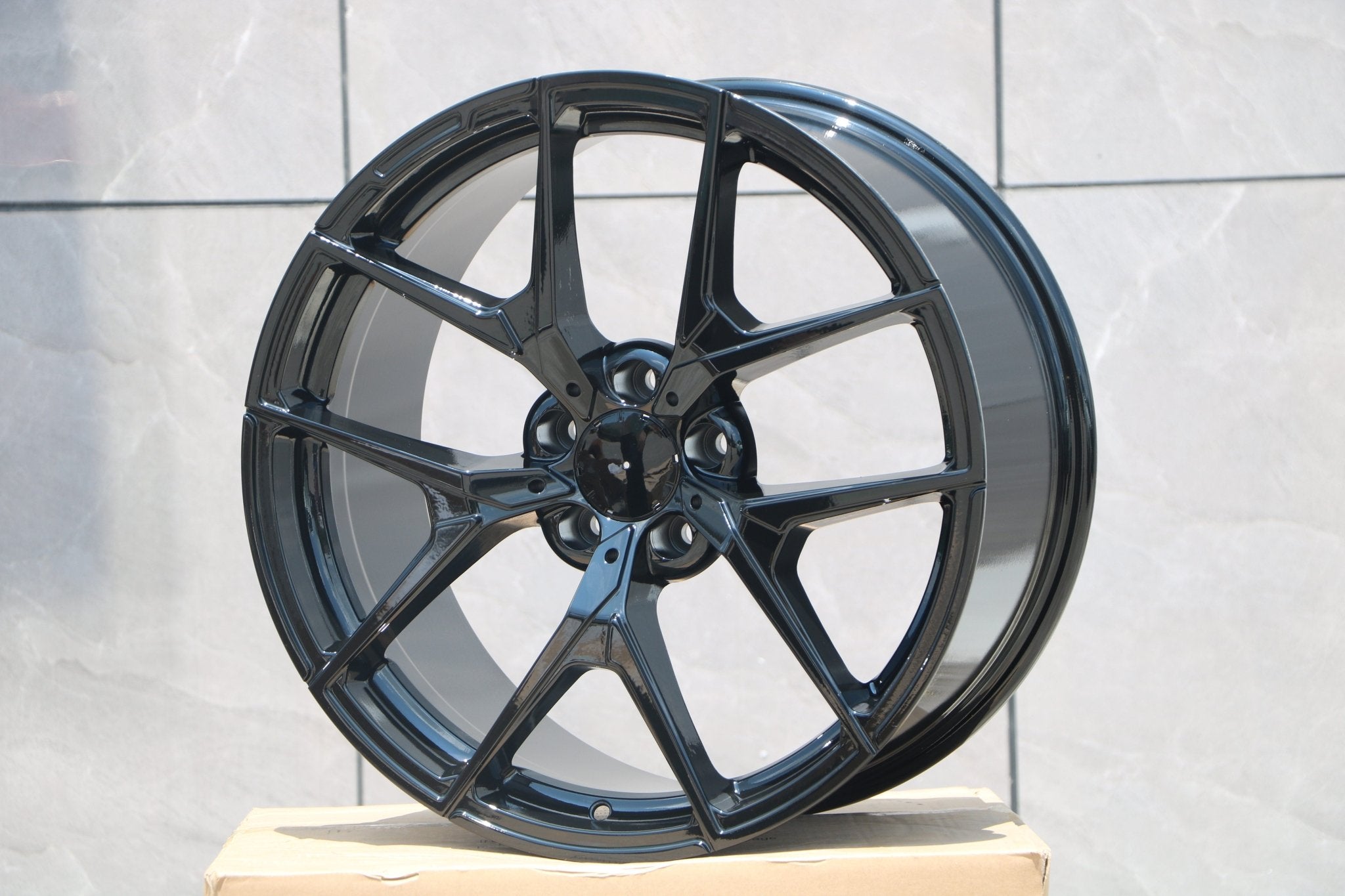 W838 Gloss Black 18x9.5 ET35 5x112 CB66.6 - Gun Hill Tire House (WTW - WHOLESALE TIRES & WHEELS)