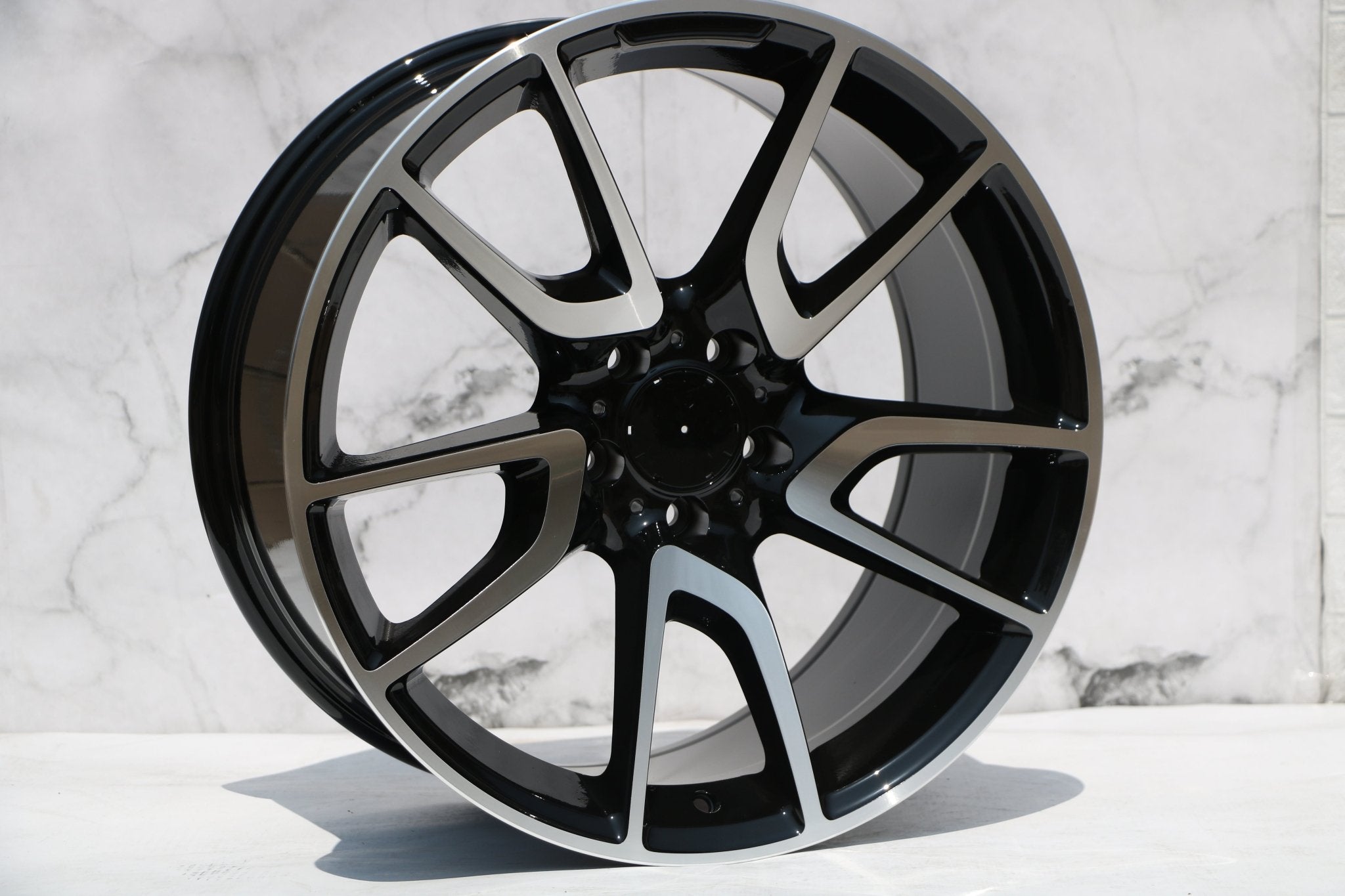 W839 Black Machined Face 20x9.5 ET35 5x112 CB66.6 - Gun Hill Tire House (WTW - WHOLESALE TIRES & WHEELS)