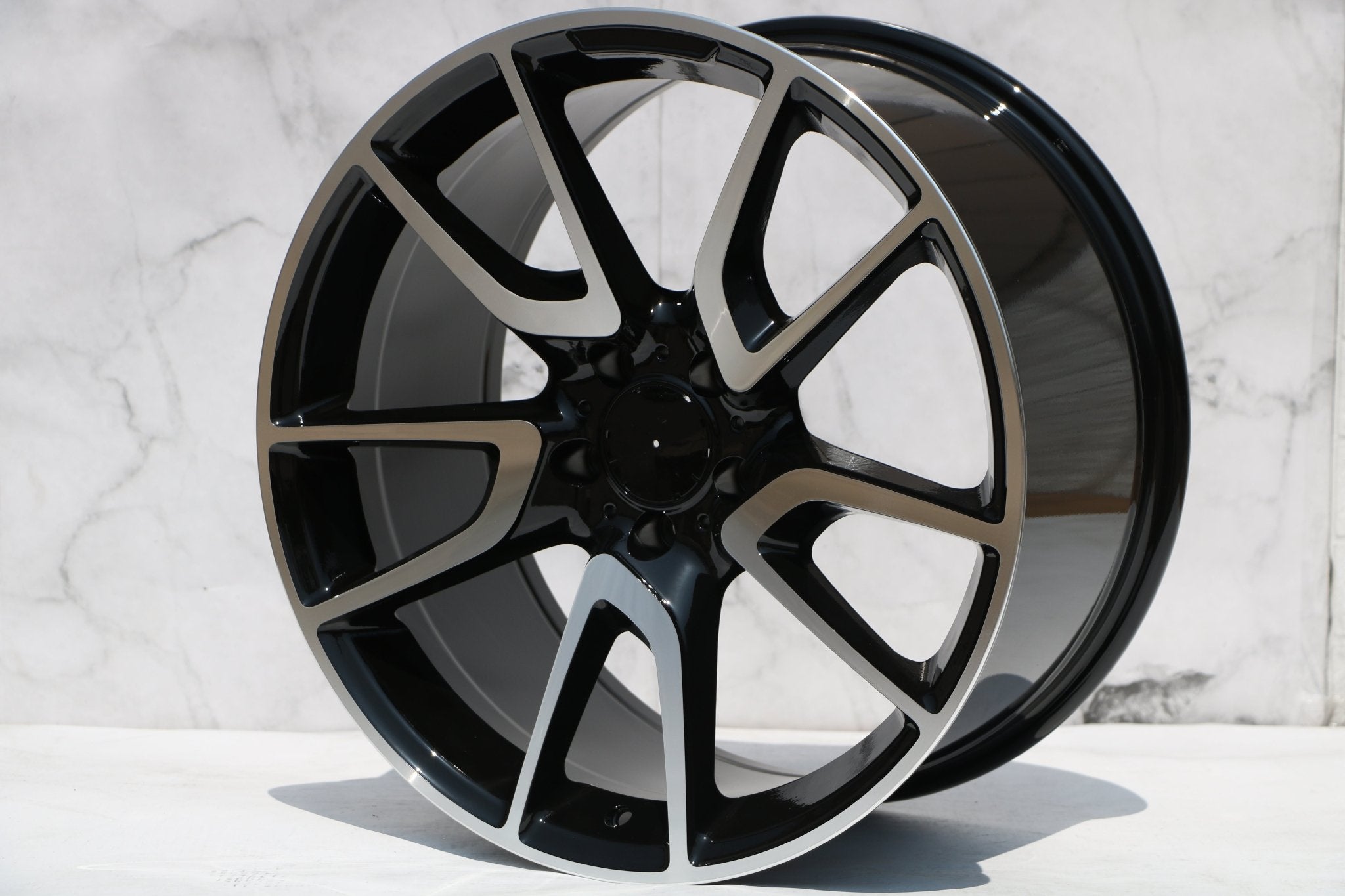W839 1303 Black Machined Face 19x8.5 ET30 5x112 CB66.6 - Gun Hill Tire House (WTW - WHOLESALE TIRES & WHEELS)