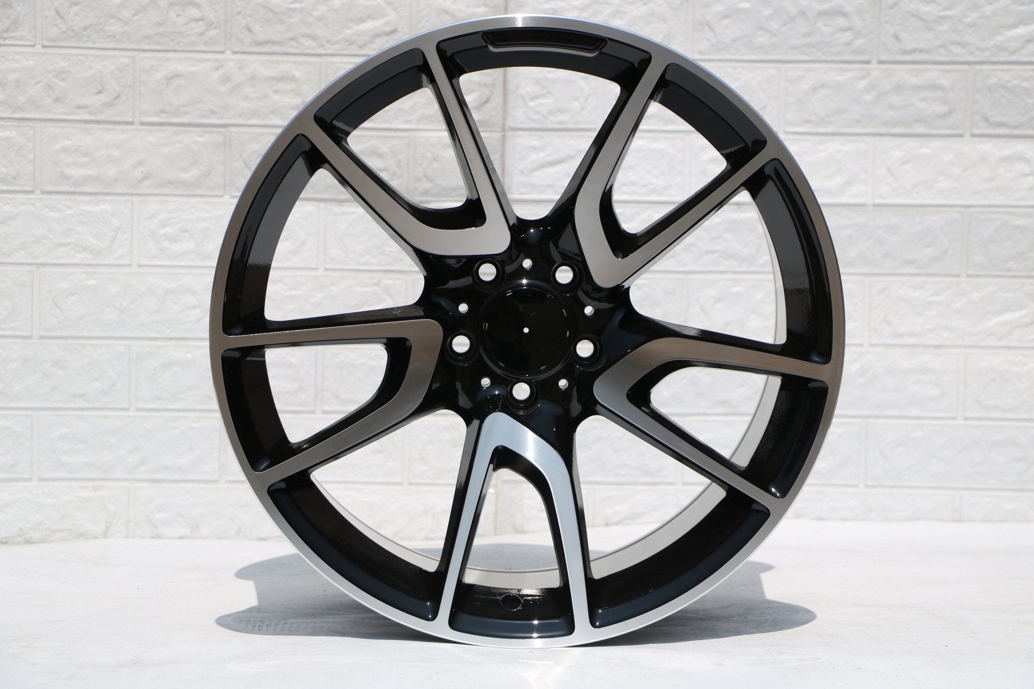 W839 Black Machined Face 19x9.5 ET35 5x112 CB66.6 - Gun Hill Tire House (WTW - WHOLESALE TIRES & WHEELS)