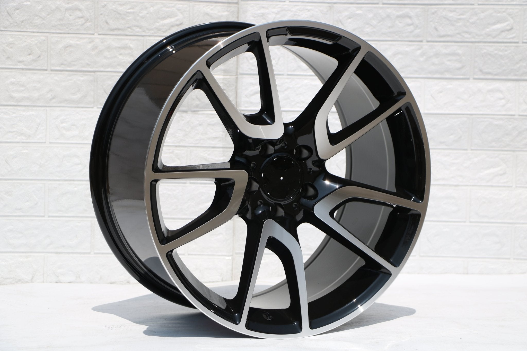 W839 Black Machined Face 19x9.5 ET35 5x112 CB66.6 - Gun Hill Tire House (WTW - WHOLESALE TIRES & WHEELS)