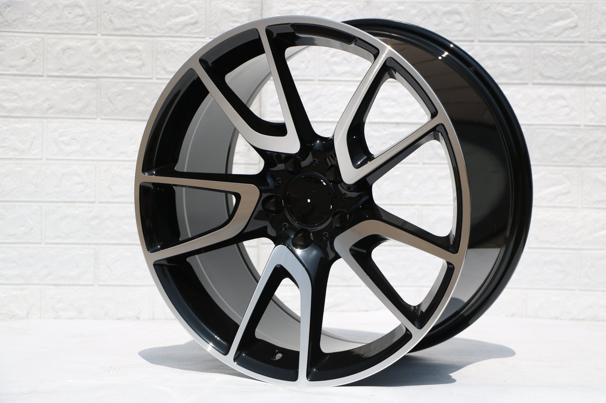 W839 Black Machined Face 20x9.5 ET35 5x112 CB66.6 - Gun Hill Tire House (WTW - WHOLESALE TIRES & WHEELS)