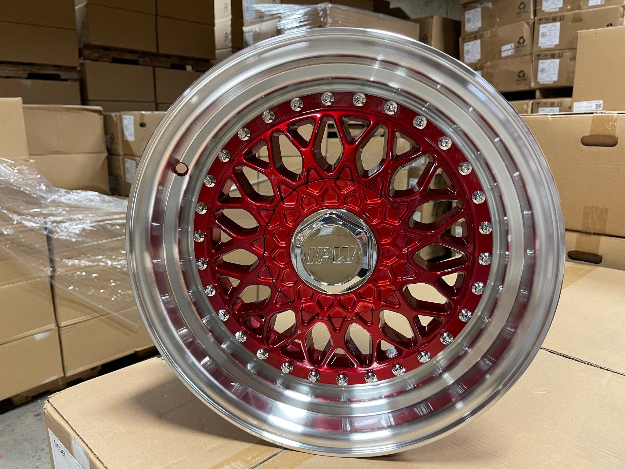 W883 479 Red Machined Lip 20x8.5 ET35 5x112/114.3/120 CB73.1 - Gun Hill Tire House (WTW - WHOLESALE TIRES & WHEELS)