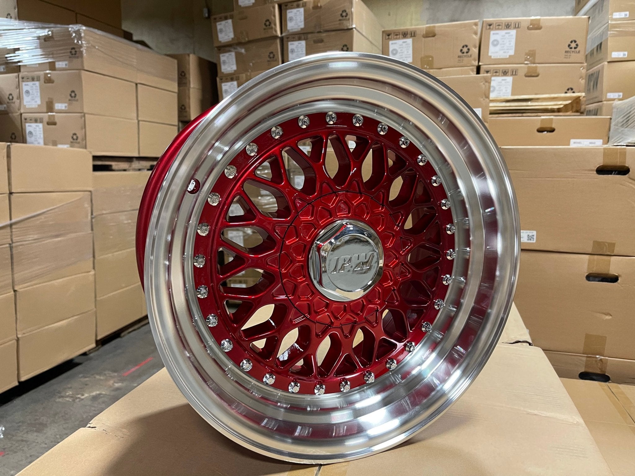W883 479 Red Machined Lip 20x8.5 ET35 5x112/114.3/120 CB73.1 - Gun Hill Tire House (WTW - WHOLESALE TIRES & WHEELS)