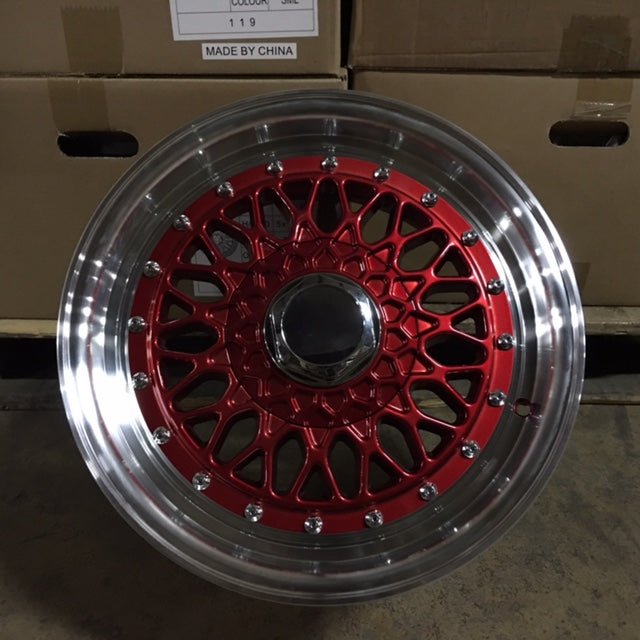 W883 479 Red Machined Lip 20x8.5 ET35 5x112/114.3/120 CB73.1 - Gun Hill Tire House (WTW - WHOLESALE TIRES & WHEELS)